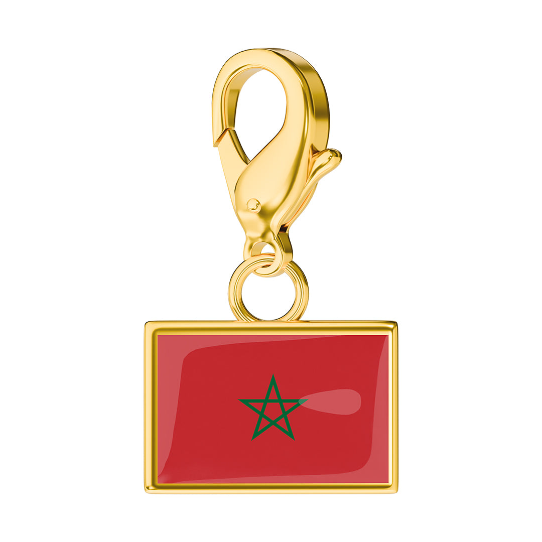 Flag & Map Charms Set