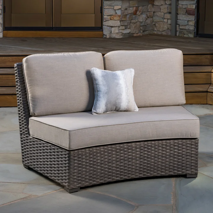 7-piece Fire Modular Outdoor Patio Sectional Set