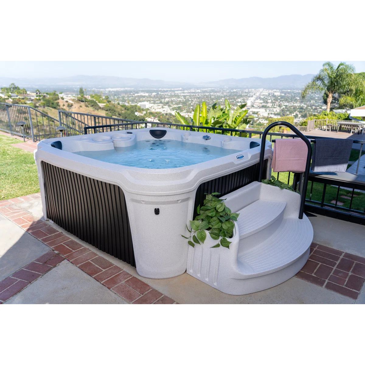 DayDream 3500 Ensemble 7-Person 35-Jet Plug & Play Hot Tub with Ozonator AR4-HU2-WTBE