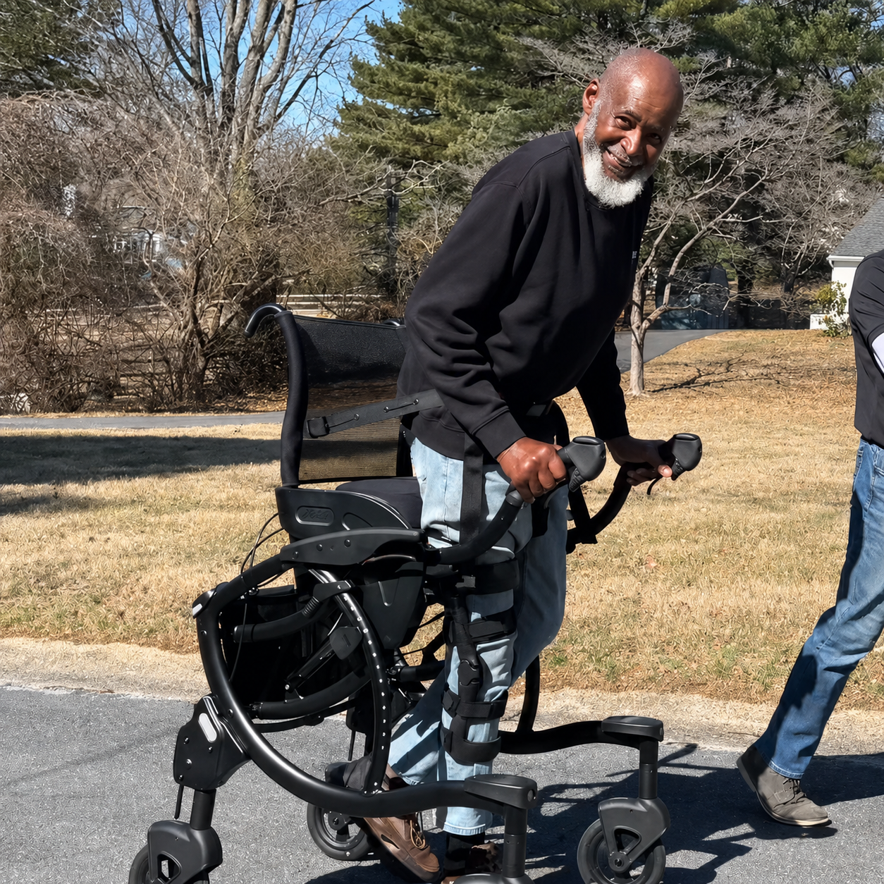 🔥Limited Time Deal🔥One-Handed Mobility Aid Walker – Upright Support, Foldable Design & Free Accessories Included