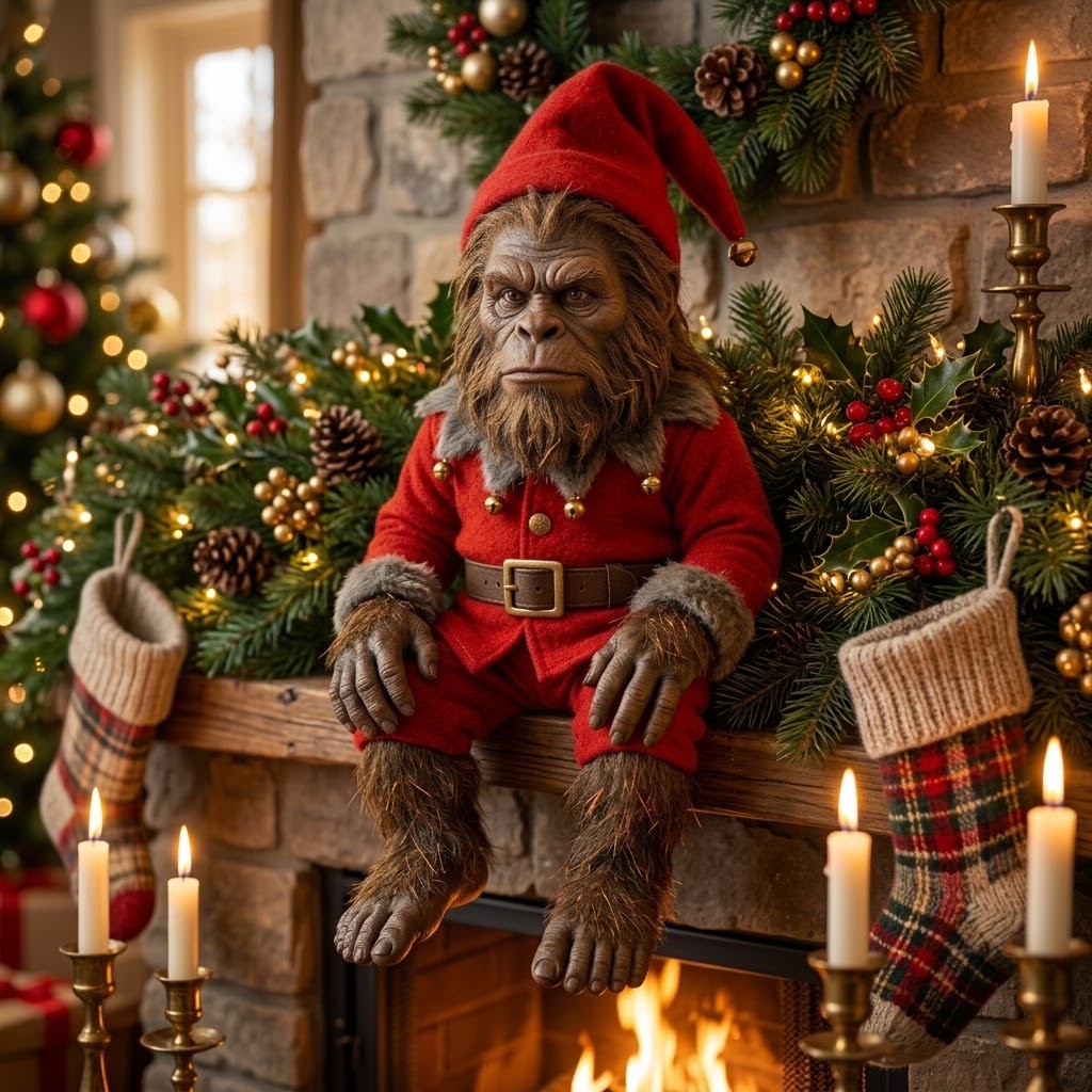 Bigfoot Elf on the shelf
