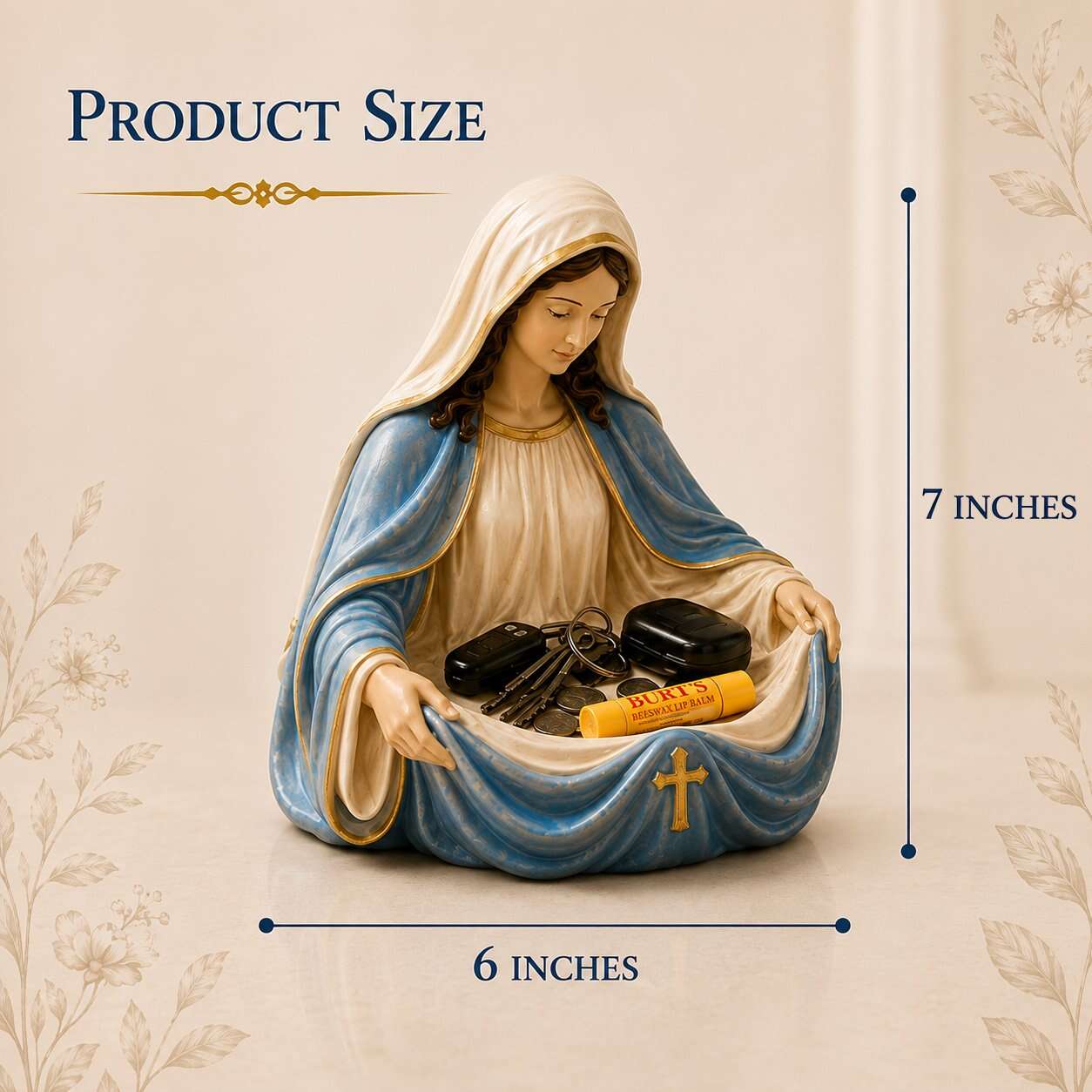 🙏Handmade Virgin Mary Catch-All Bowl