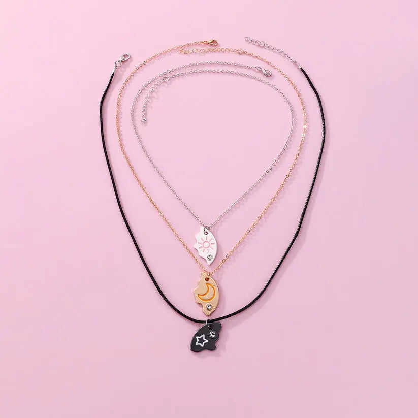 Matching BFF Necklaces for You and Your Two Besties