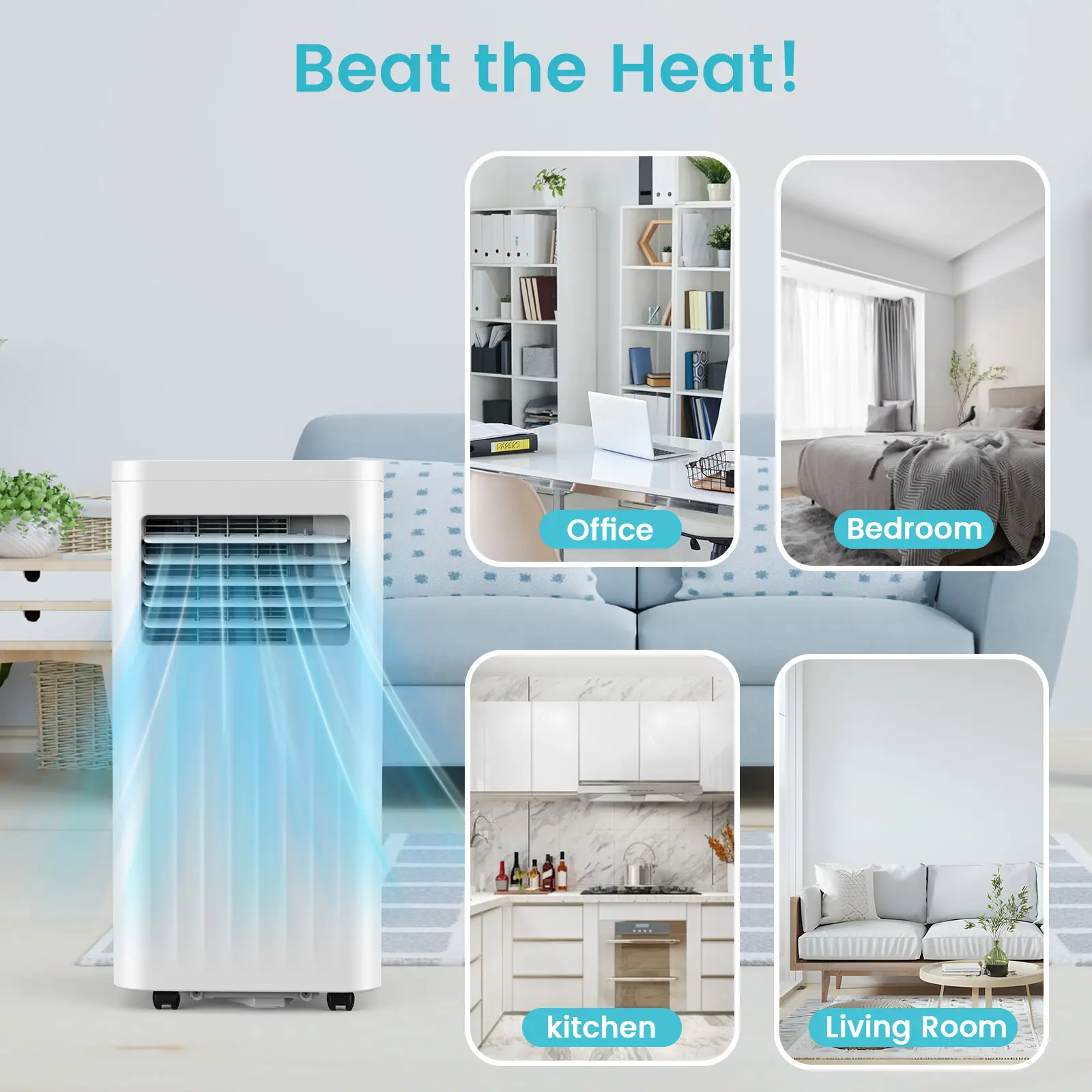 💥 Clearance sale⚡8000-10000 BTU Portable Air Conditioners, Quiet, Smart, Energy-Saving, Multi-functional Air Conditioner
