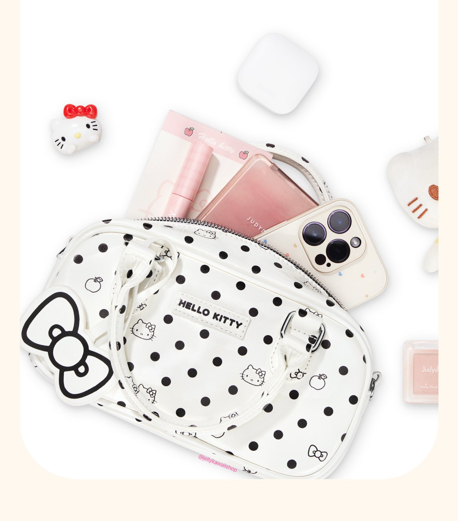 Hello Kitty Polka Dot Purse Handbag