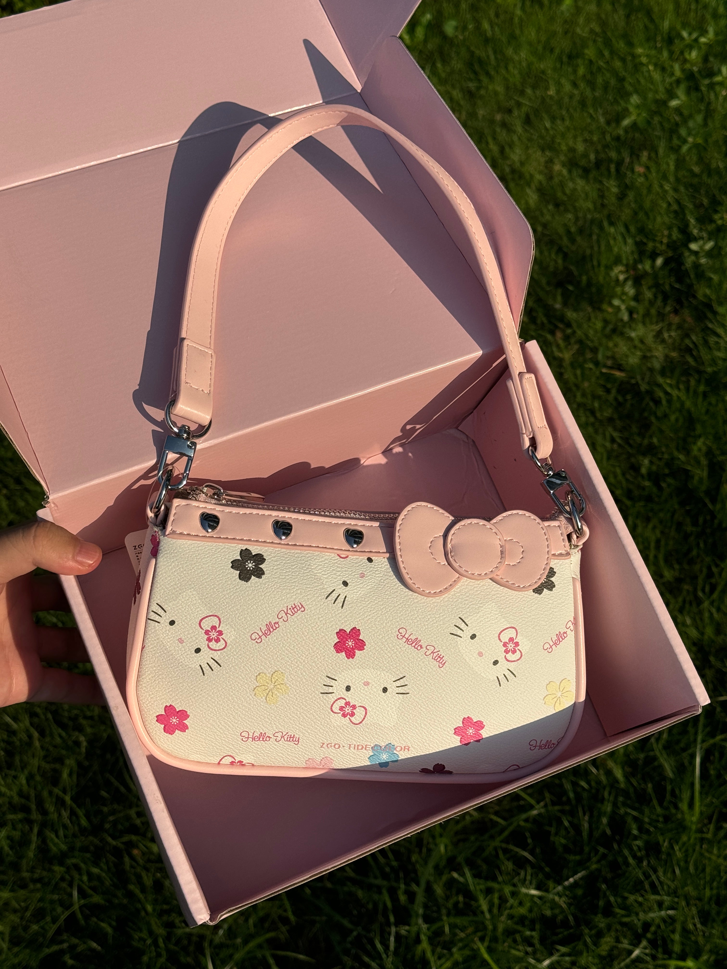 Hellokitty Hobo Bag Small Clutch Totes Handbag Top Handle Purse（gift box packaging）