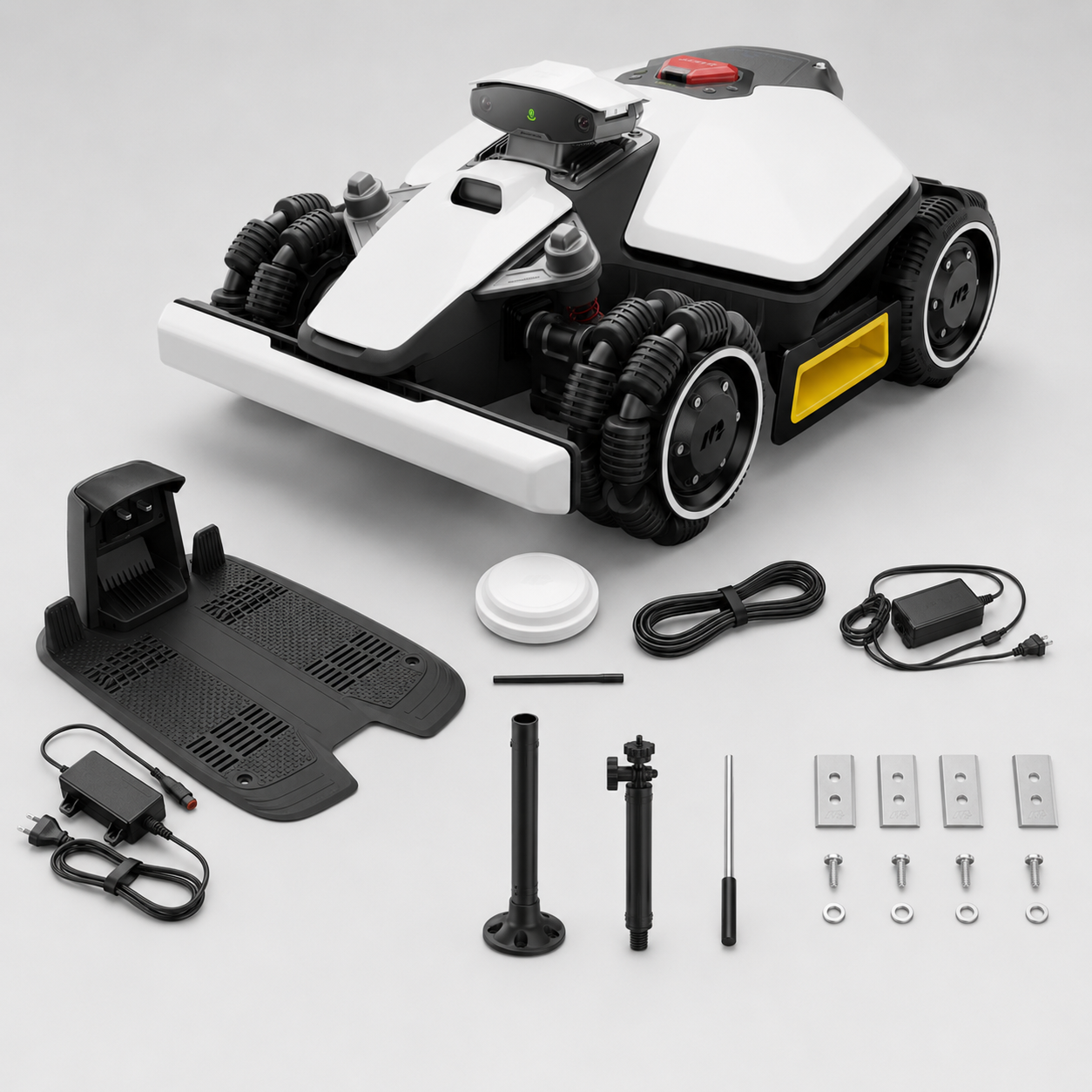 🔥 Smart All-Terrain Robotic Lawn Mower – RTK Precision Navigation, AWD Performance & Automatic Charging