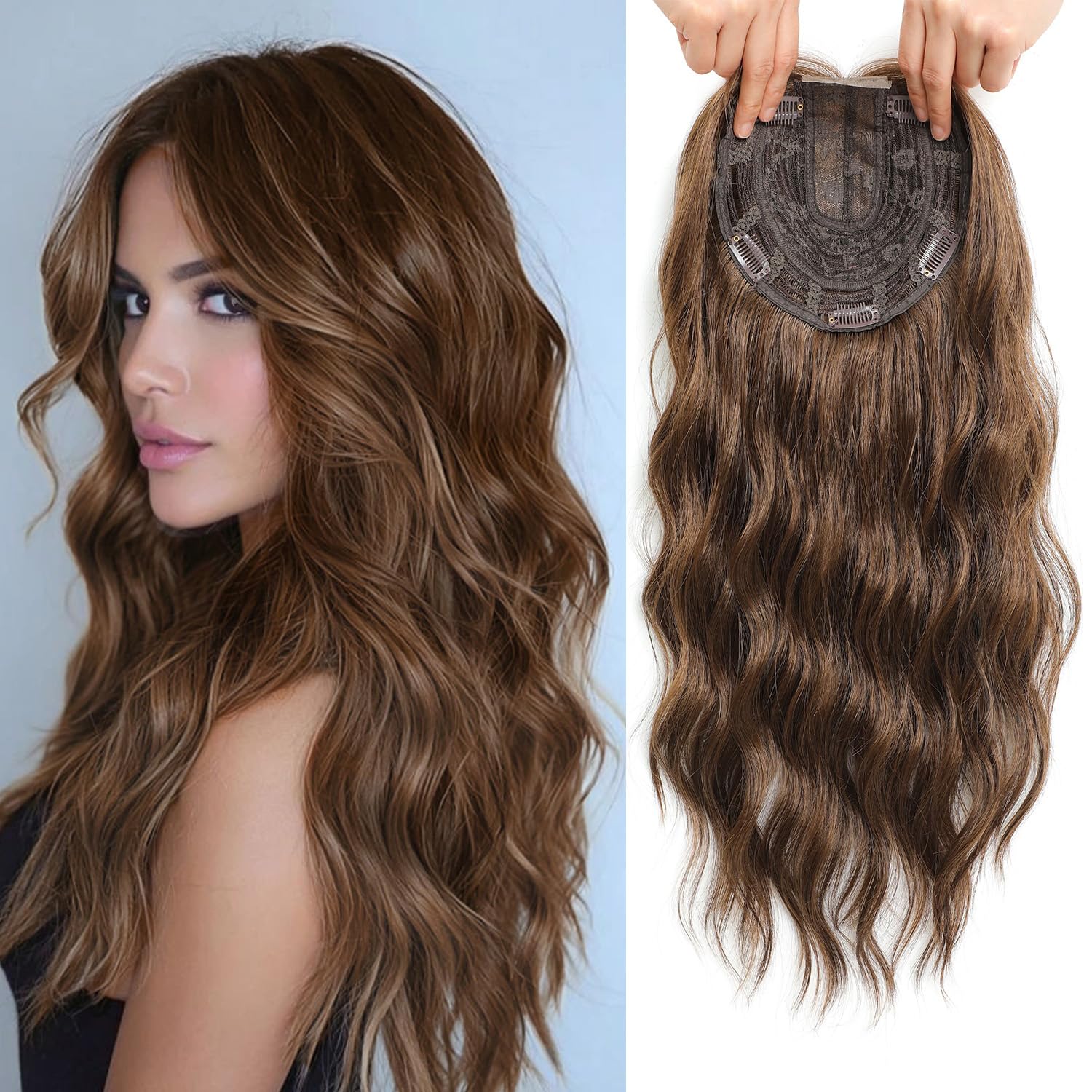 🔥 Final Hours –🌷2026 New Lightweight & Breathable Wavy Hair Topper
