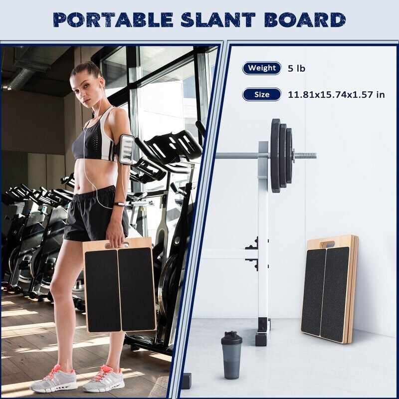 🔥Portable Wooden Slant Board for Calf Stretching