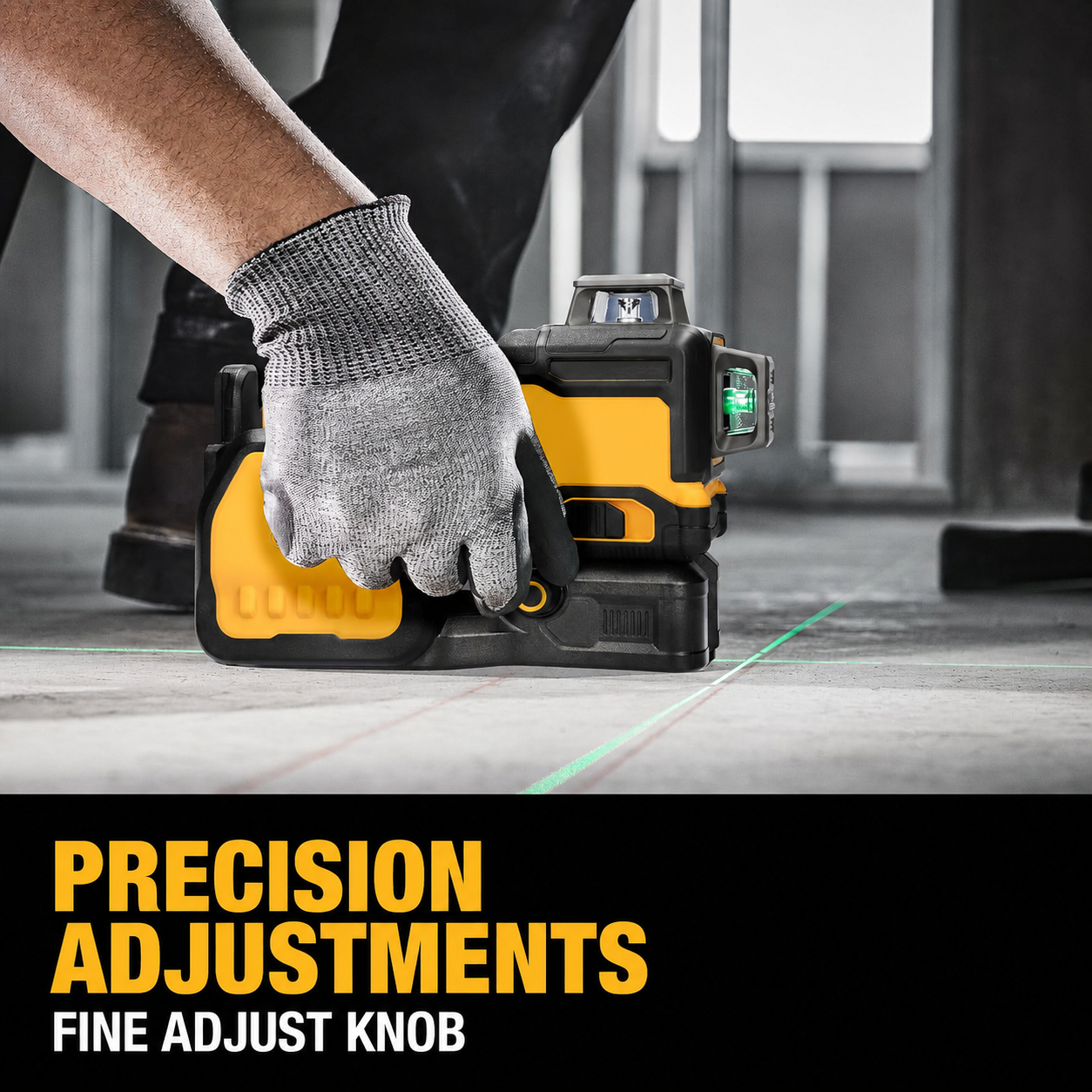 🔥Flash Sale🔥 High-Precision 3×360° Green Beam Laser Level Kit with Battery & Charger Included