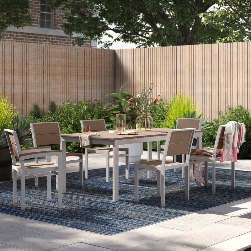 Fiona Rectangular 6 - Person 72'' Long Dining Set