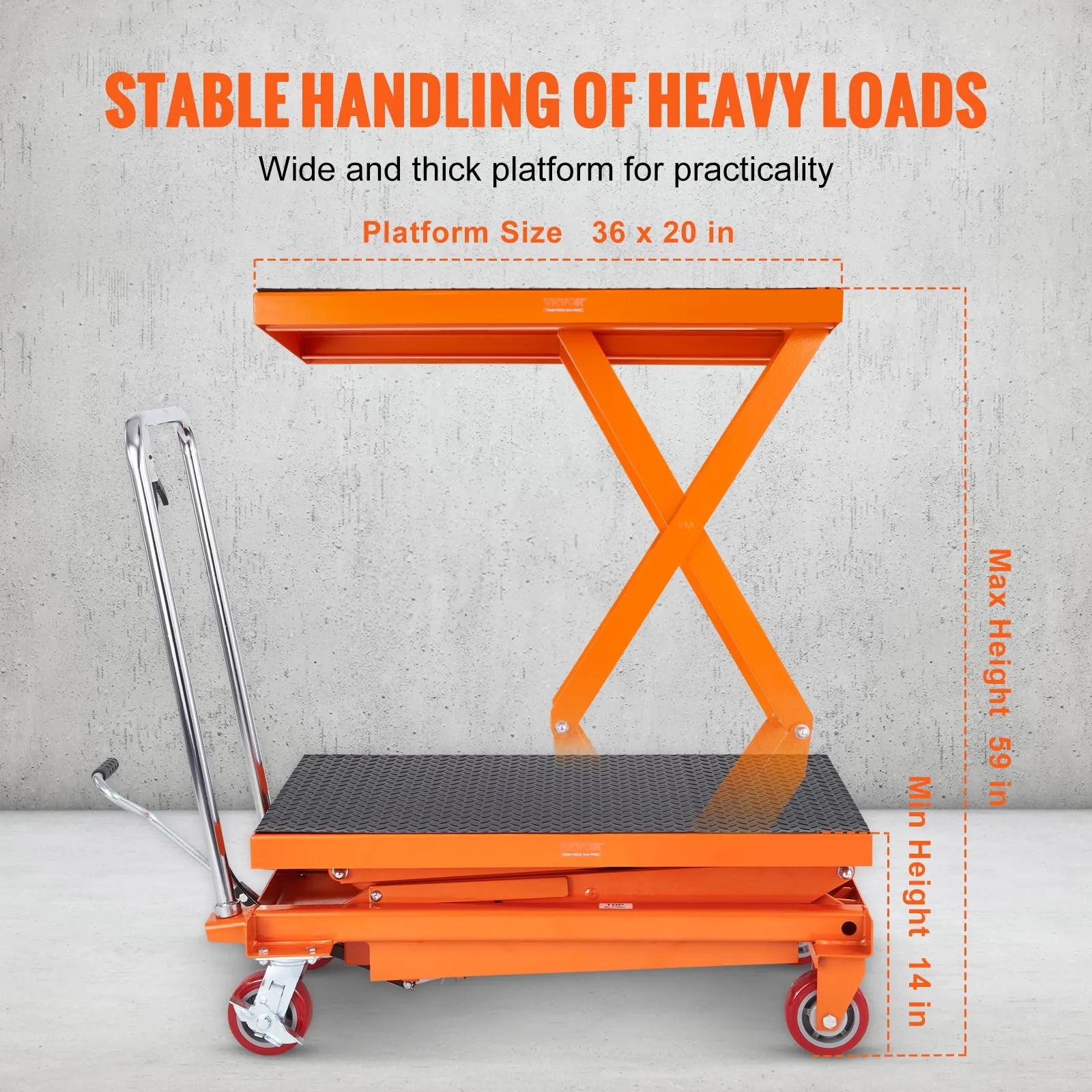 ⚡️Clearance sale Today Only — Hydraulic Lift Table Cart