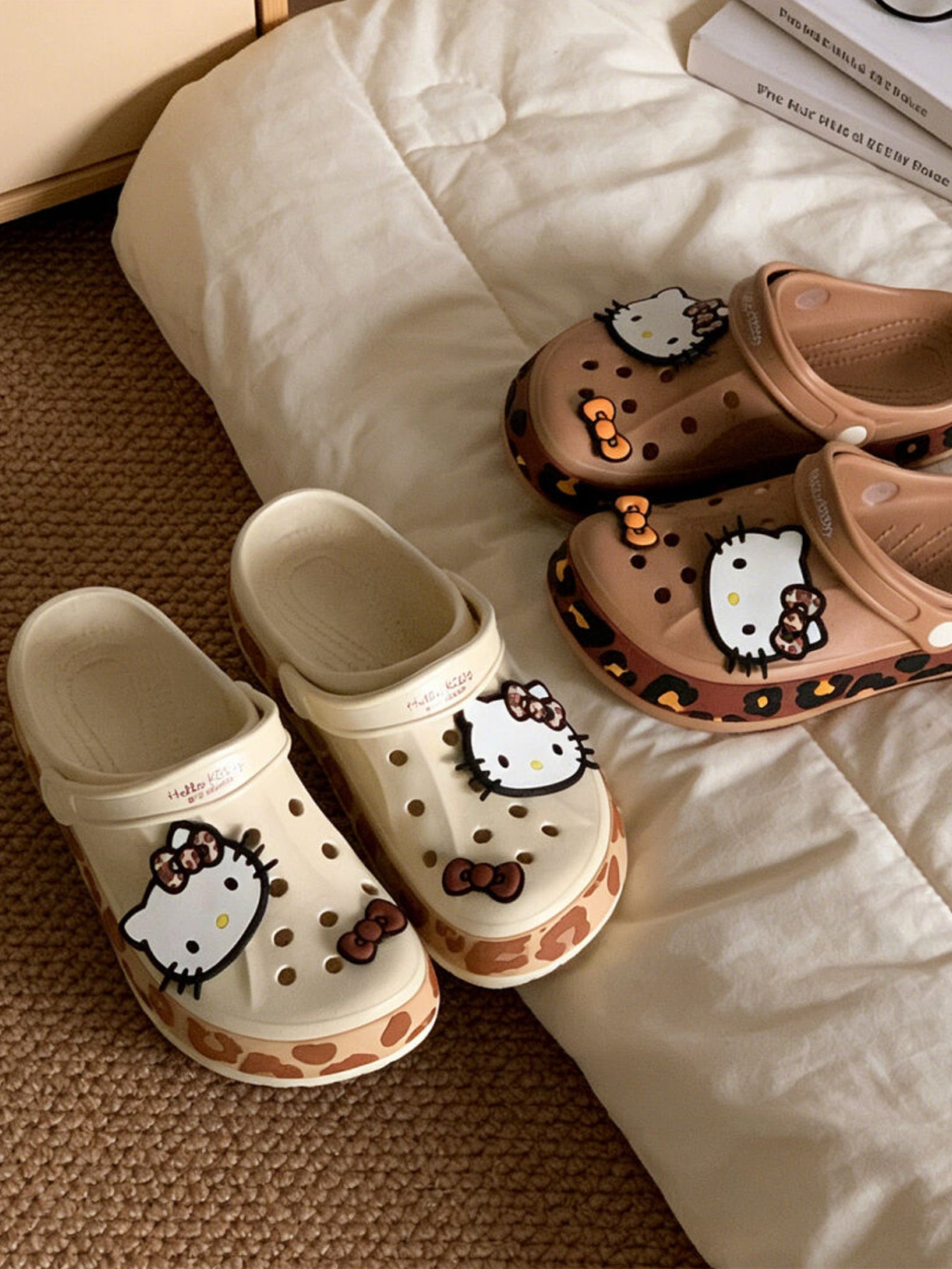 Hello Kitty Leopard-print Clogs Sandal Shoes