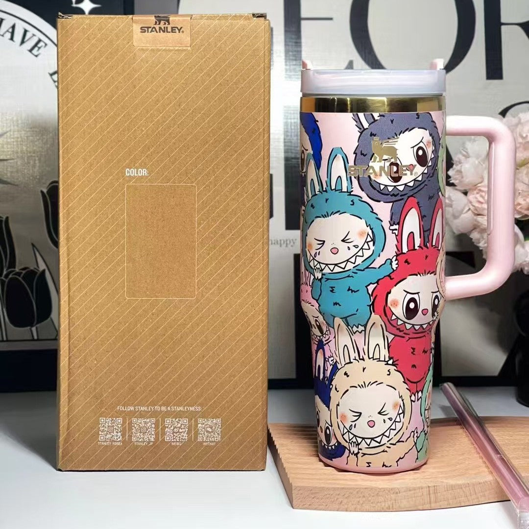 Limited Stock Only $35.99 Final Clearance Sparkly Cartoon Print 40oz Insulated Tumbler