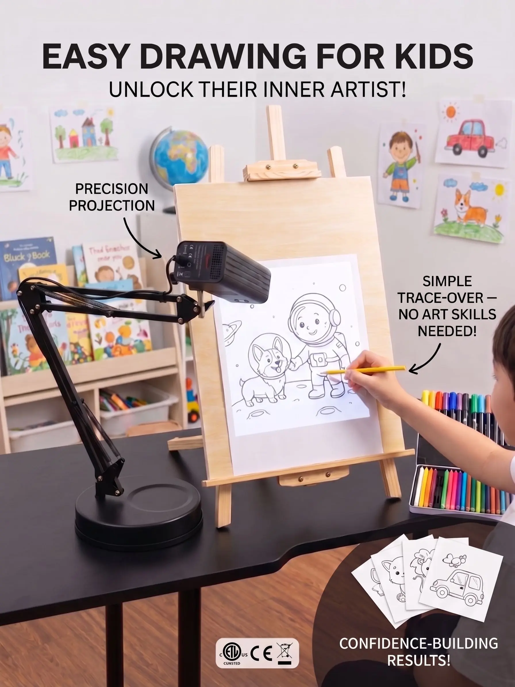 Art Tracing Projector with Flexible Arm