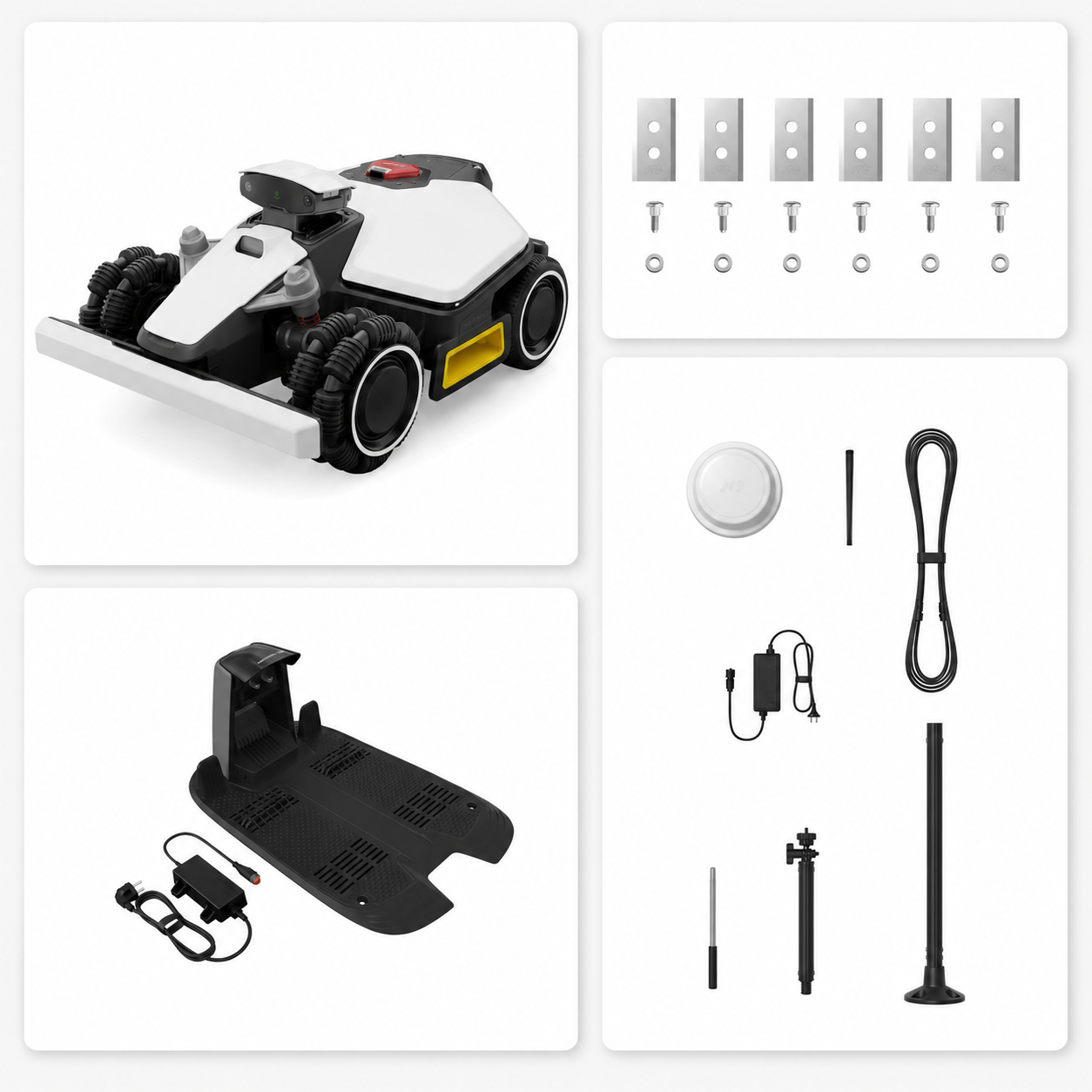 🔥 Smart All-Terrain Robotic Lawn Mower – RTK Precision Navigation, AWD Performance & Automatic Charging