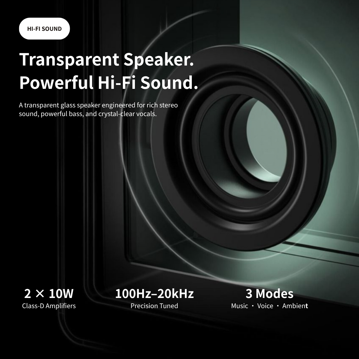 🏭 Factory Promotion – AI Lyric Transparent Speaker, See Your Music Come Alive 🎶✨