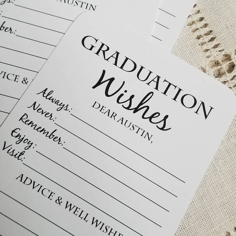 Set of 12 Graduation Wishes Cards