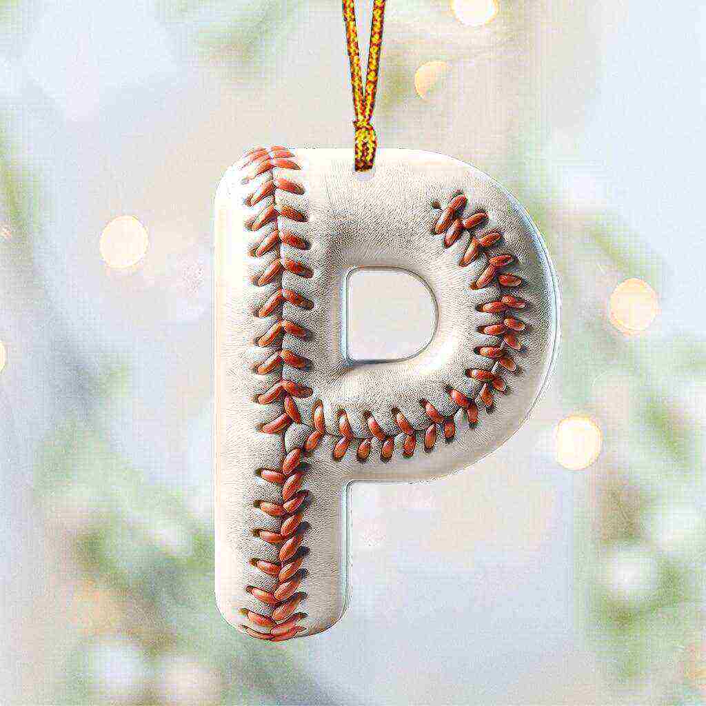 ⚾Personalized Baseball Letter Ornament