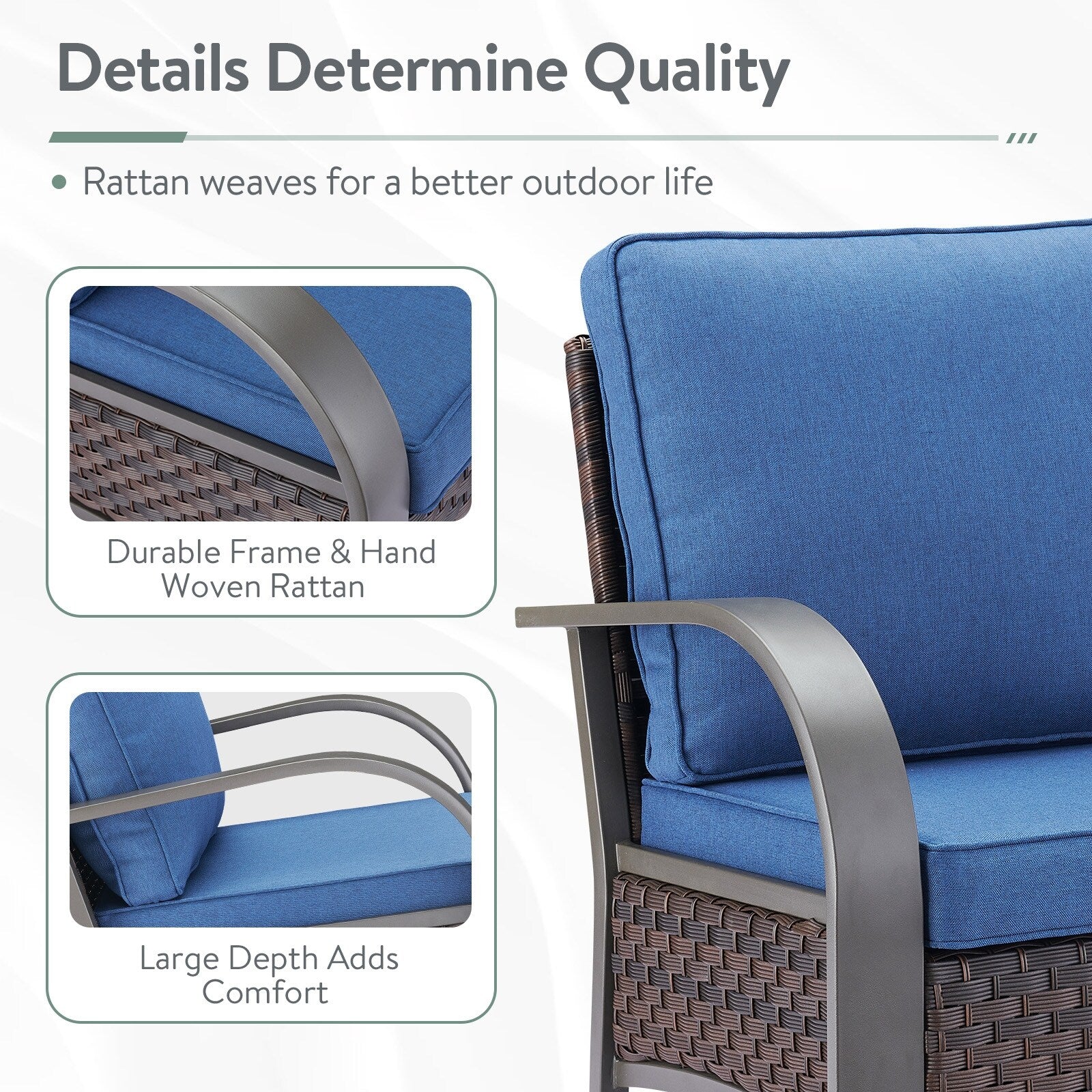 Outdoor Patio Chair with Fire Pit Table Set