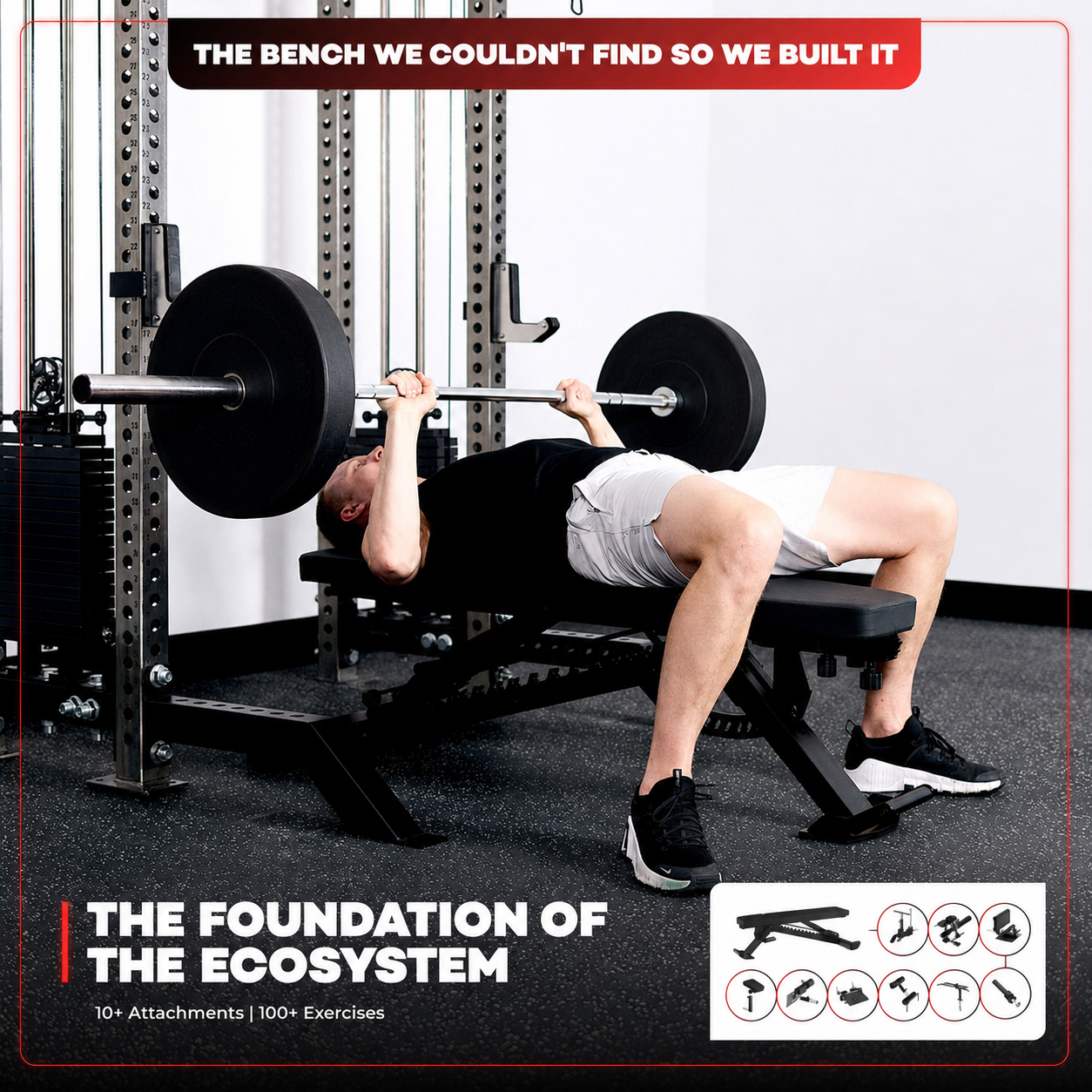 🔥 25-in-1 Adjustable Weight Bench System – Heavy-Duty Home Gym Bench with 7 FREE Training Attachments Included