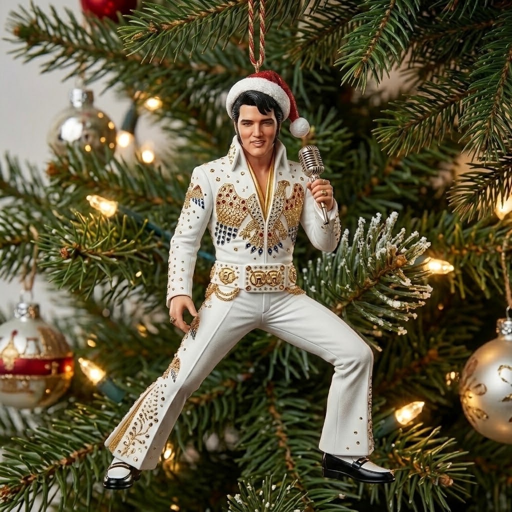 Rock Around the Christmas Tree: King of Rock 'n' Roll Ornament