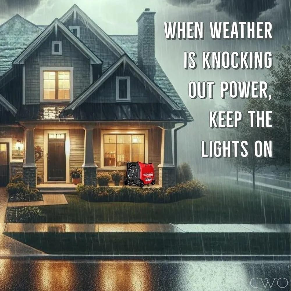 ⚡ 5000W Dual-Fuel Quiet Inverter Generator – Remote Start, Gas & Propane Ready 🔥🏕️
