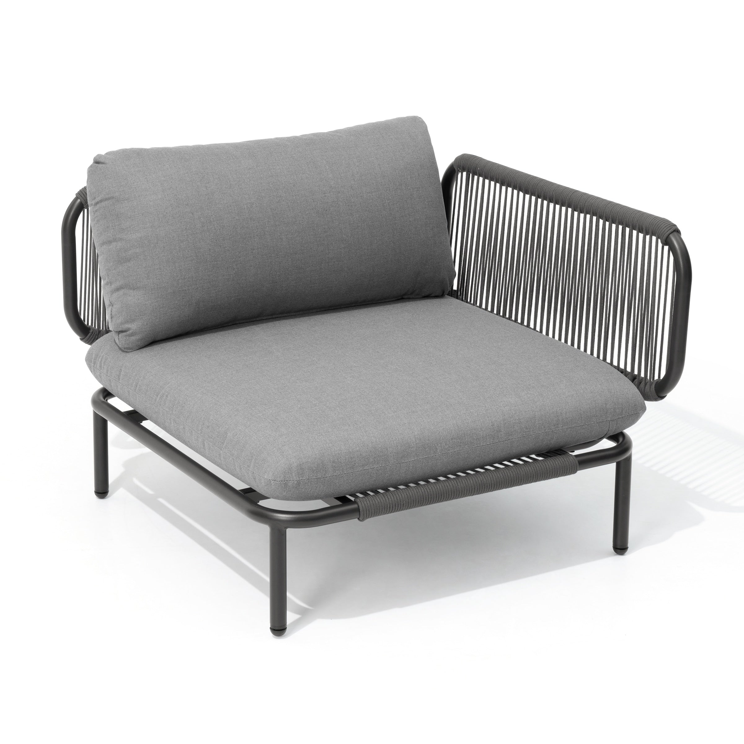 Outdoor Cushioned Sectional Sofa Chat Set Patio Furniture Conversation Set, Free Combination