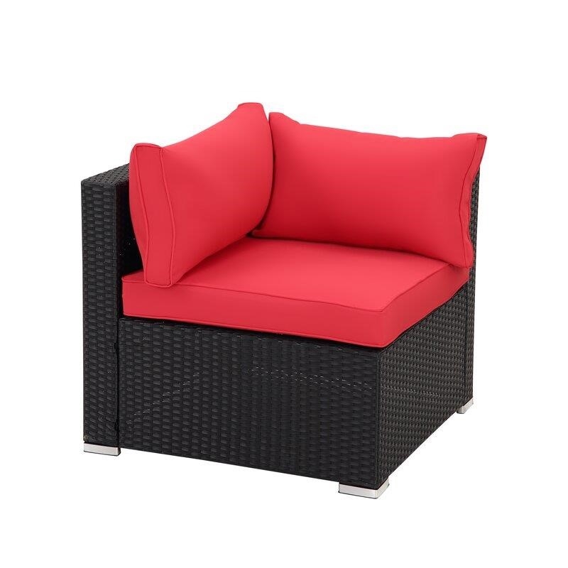 Annalyse Wicker/Rattan 6 - Person Seating Group with Cushions
