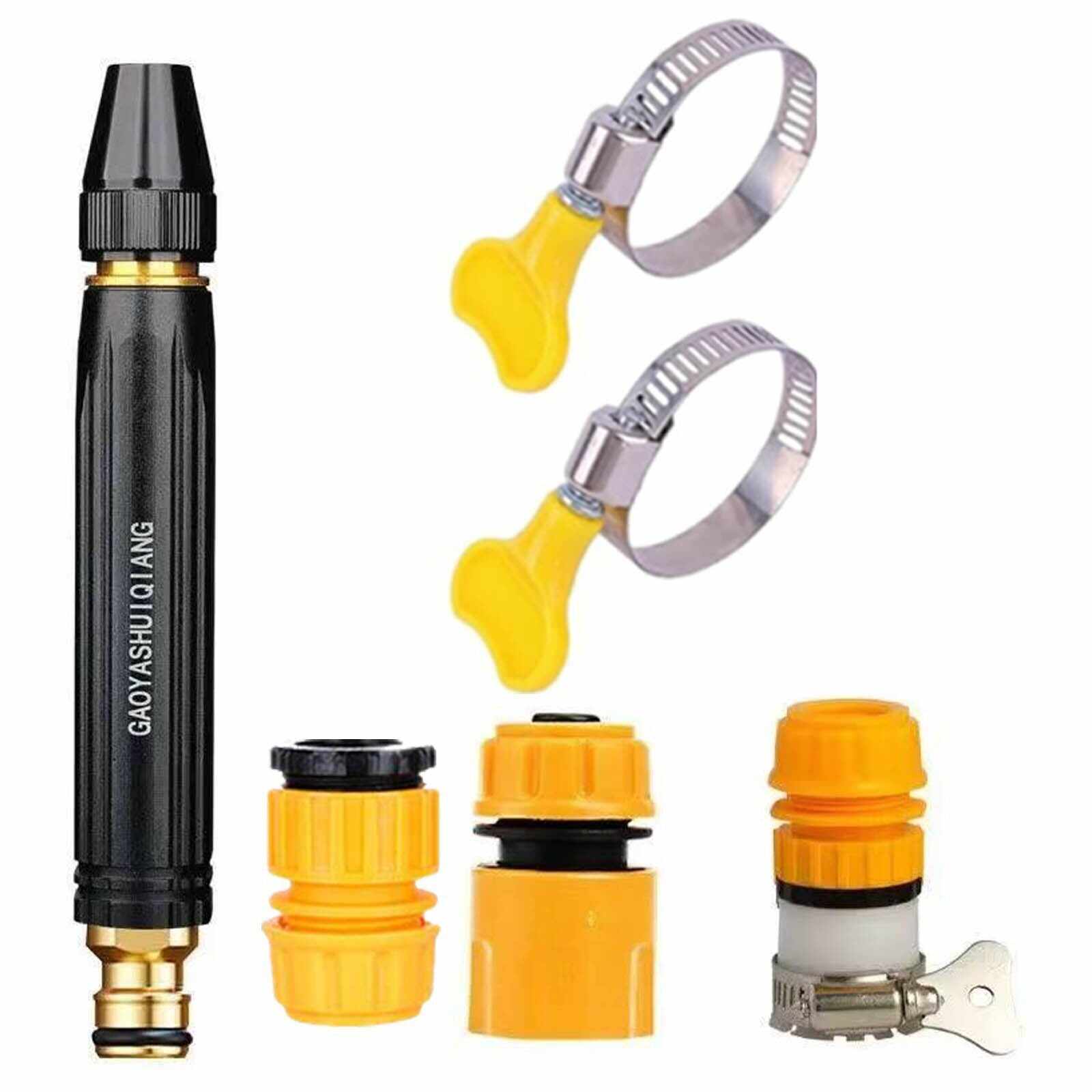 [FathersDayGift]Home High-Pressure Car Wash Spray Gun (Includes Booster Nozzle and Hose Clamp) — An Essential Choice for Watering Flowers and Vegetables, and Cleaning Your Beloved Car.