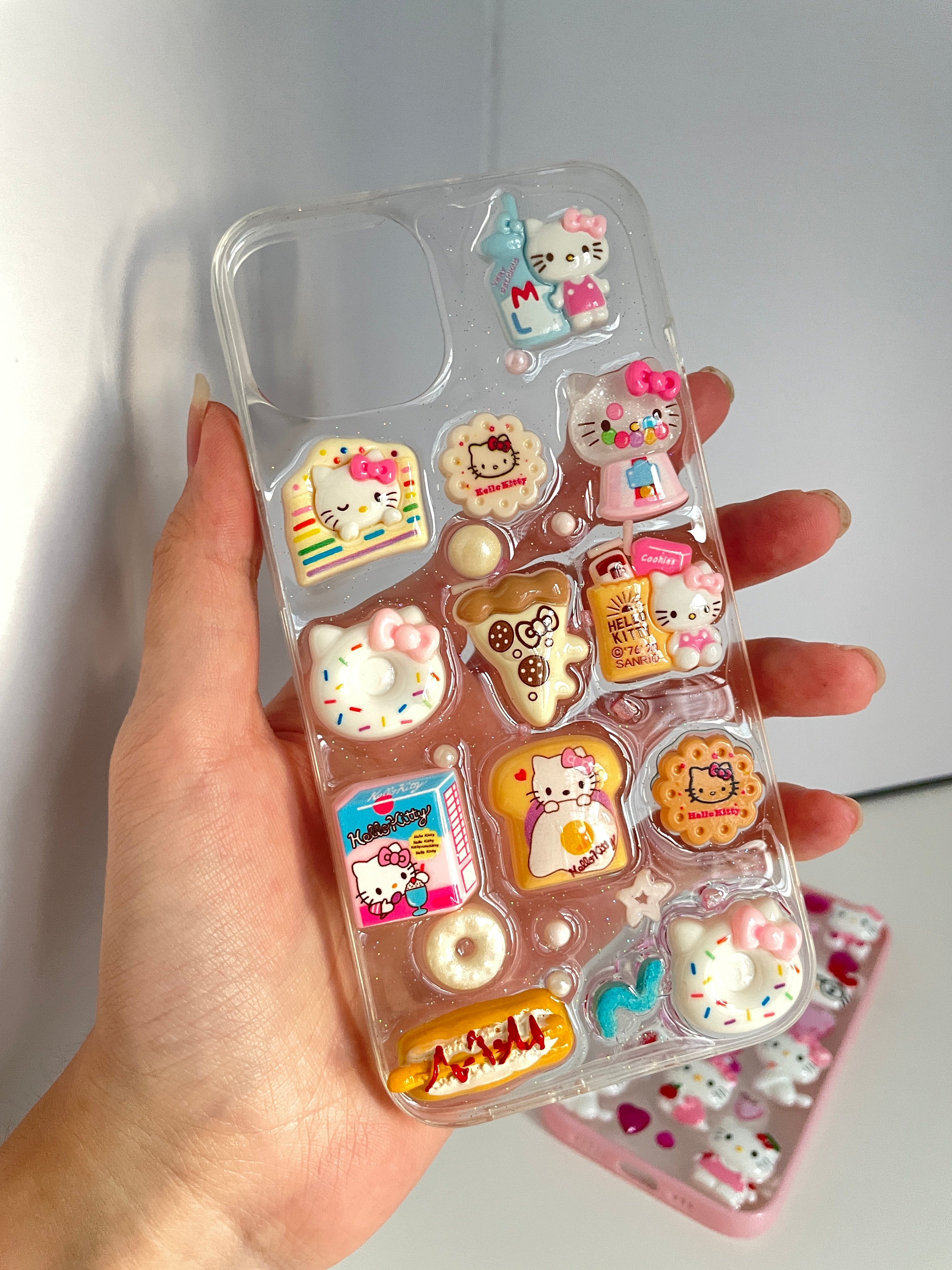Hellokitty Stickers Soft Phone Case