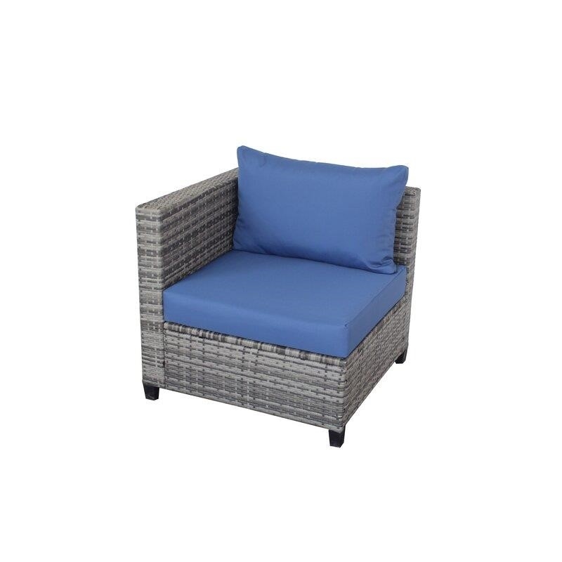 Chayden Wicker/Rattan 6 - Person Seating Group with Cushions