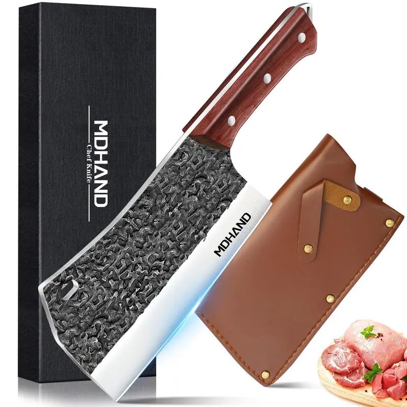 🔥 Special Offer — 14-Piece High-Carbon Stainless Steel Kitchen Knife Set with Wooden Handles & Accessories 🔪