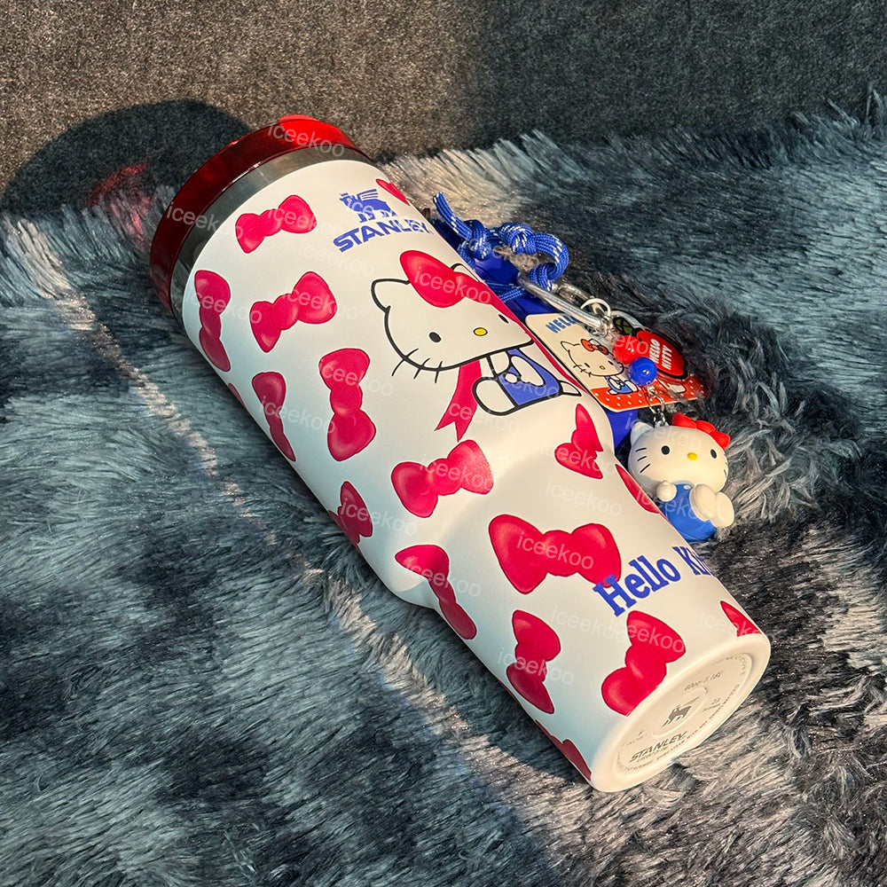 🦋Bow Kitty 40oz Tumbler 💕Includes Accessories💕
