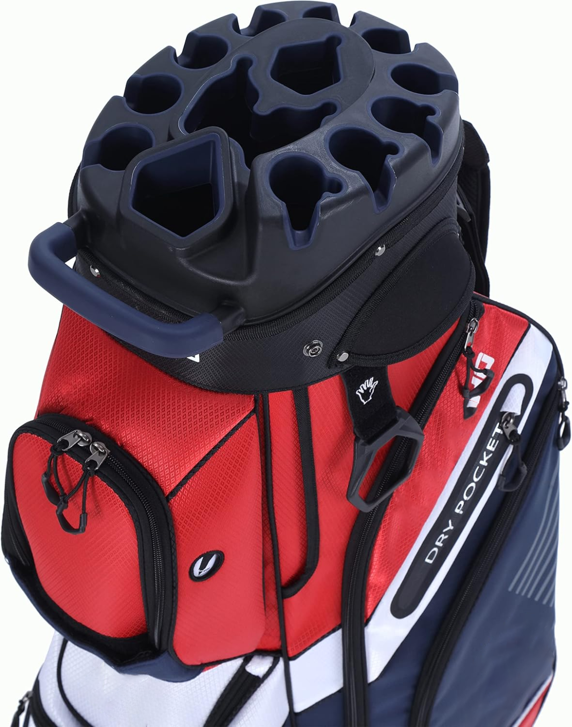 T-Lock Golf Cart Bag with 14 Way Organizer Divider Top