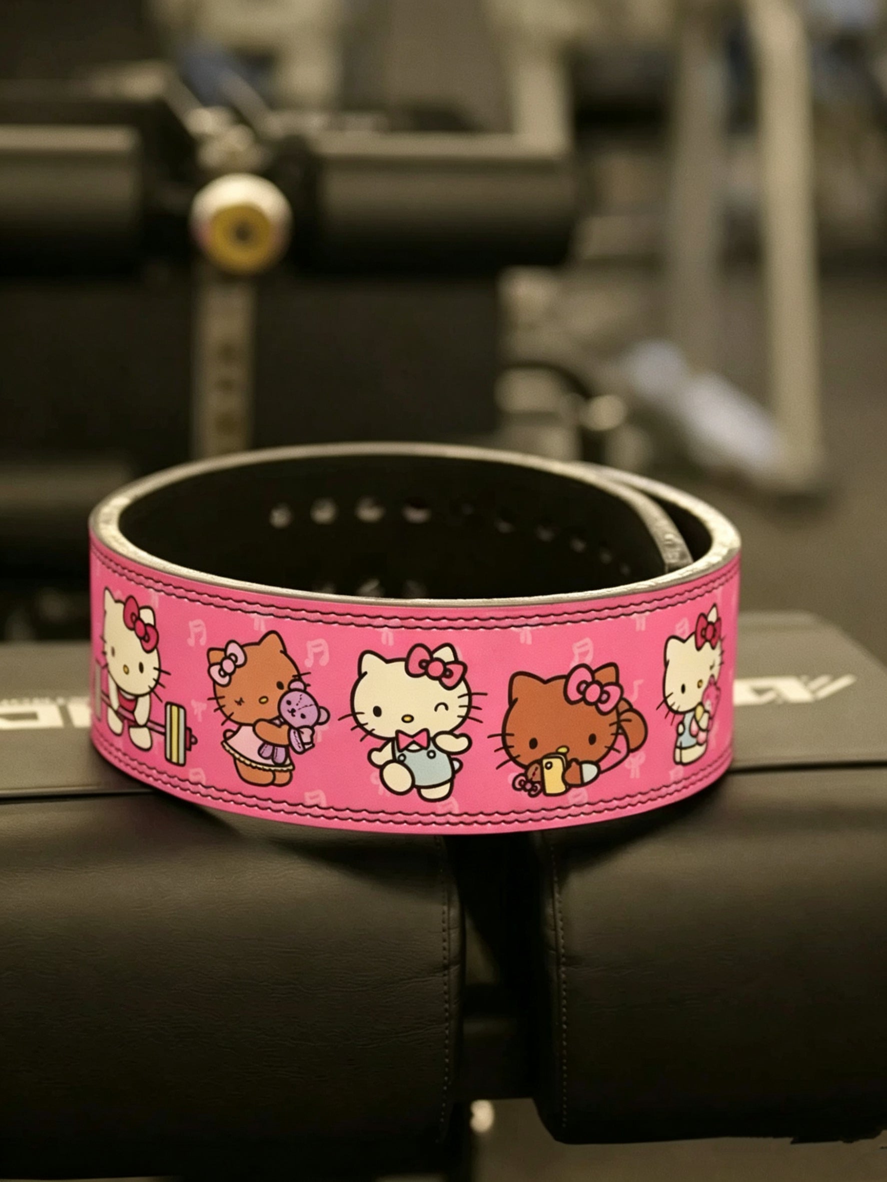 Hello Kitty Weight Lifting Belt Leather Gym Belts Back Support