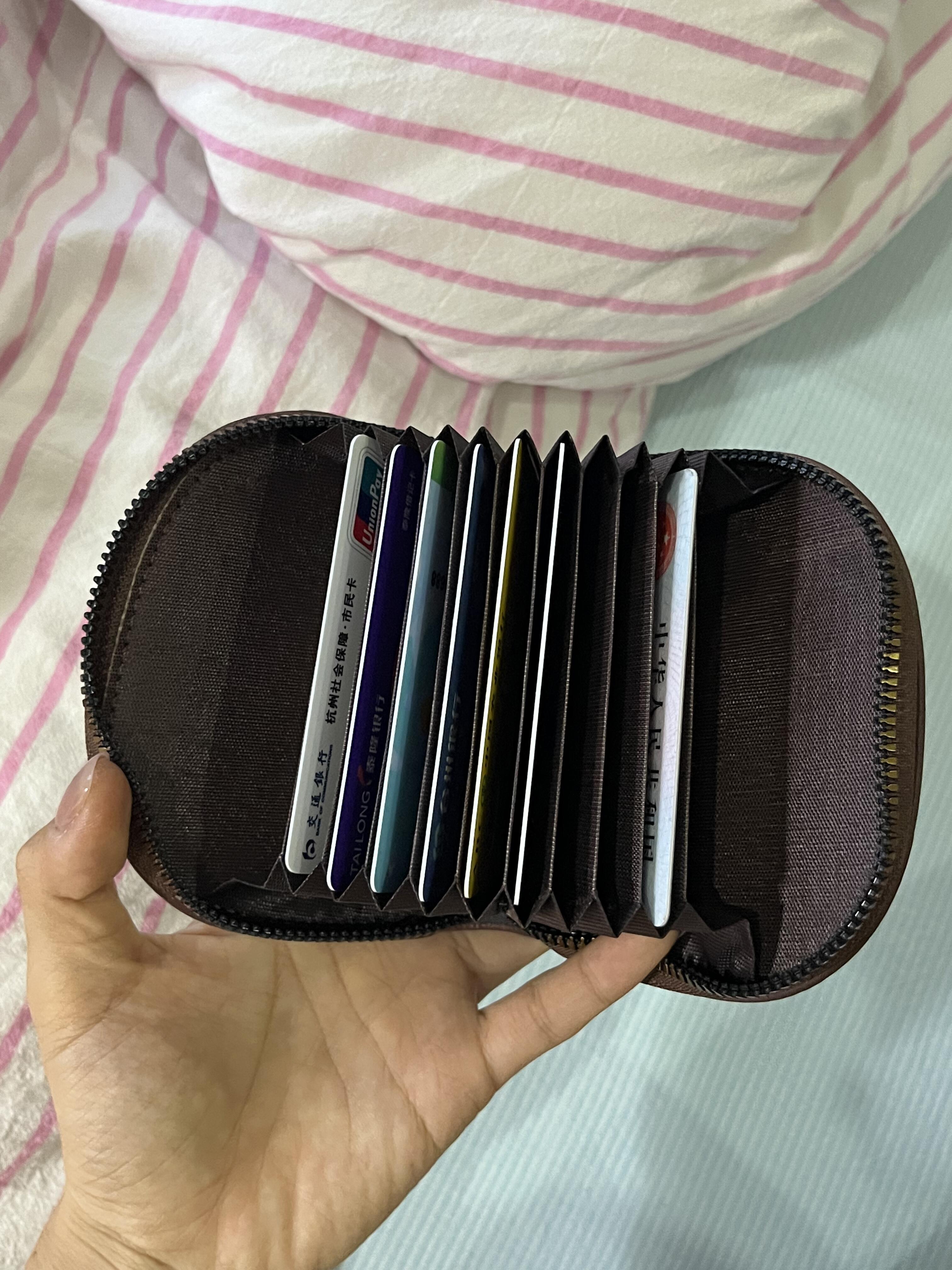 Hellokitty Zipper Card Holder PU Leather Purse Organizer Credit Card Holde (gift box packaging)