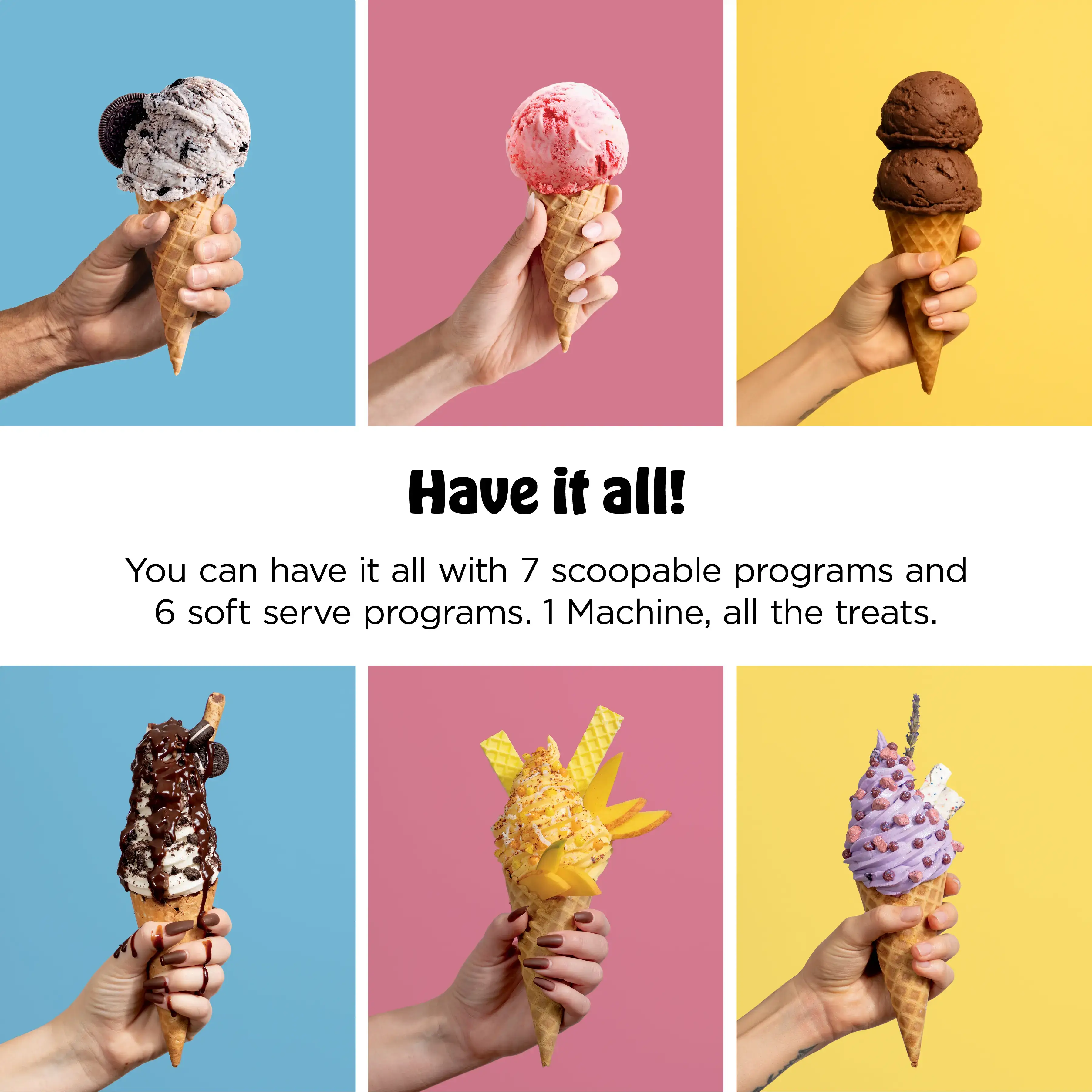13-in-1 Ice Cream and Soft Serve Maker - NC701