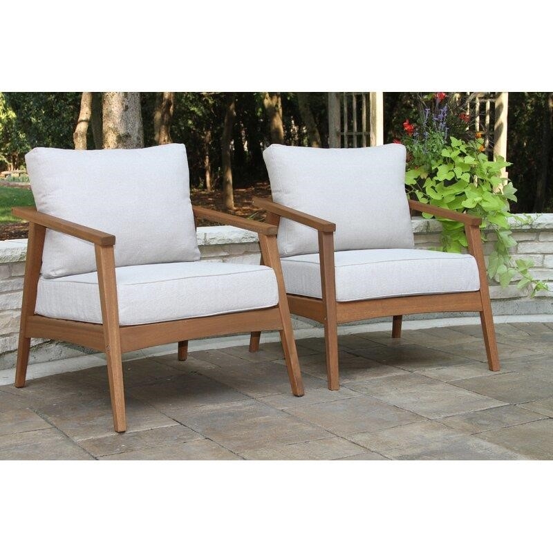 Fred Solid Wood 6 - Person Seating Group with Cushions