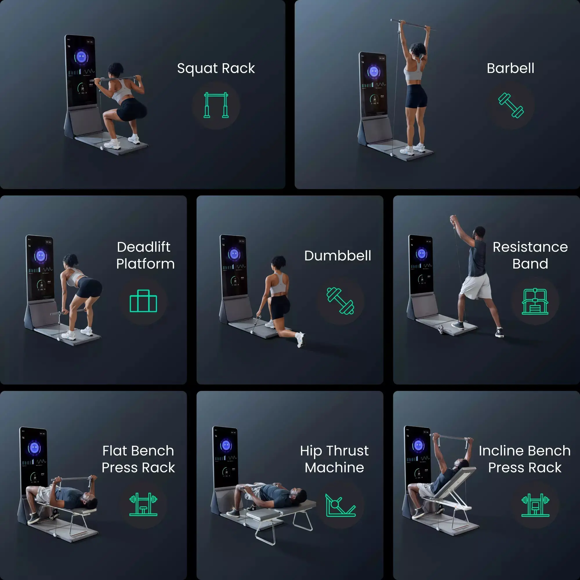 🔥 All-in-One AI Home Gym – 4K Touchscreen, Adaptive Resistance & Full-Body Training