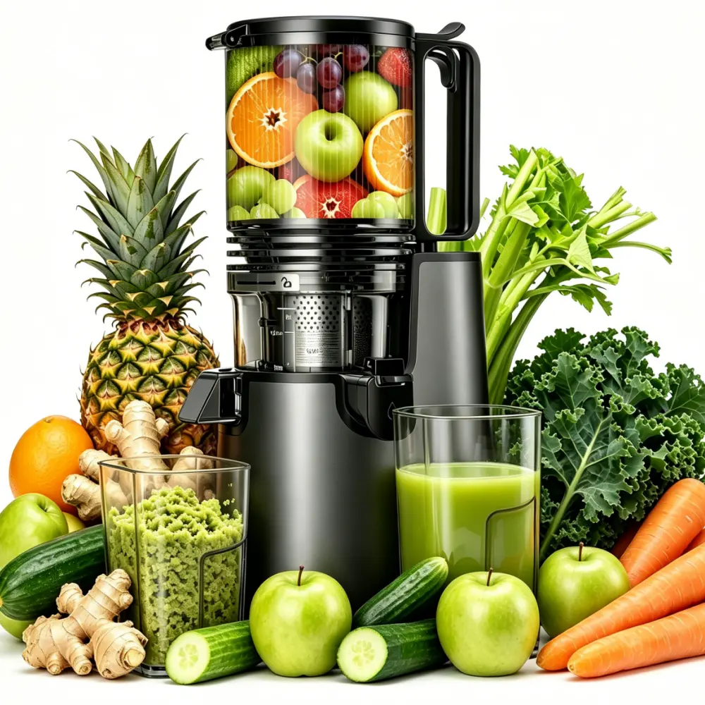 🔥 350W Cold Press Juicer – High Juice Yield, Easy Clean & Fresh Healthy Juice Every Day! 🍊🥬