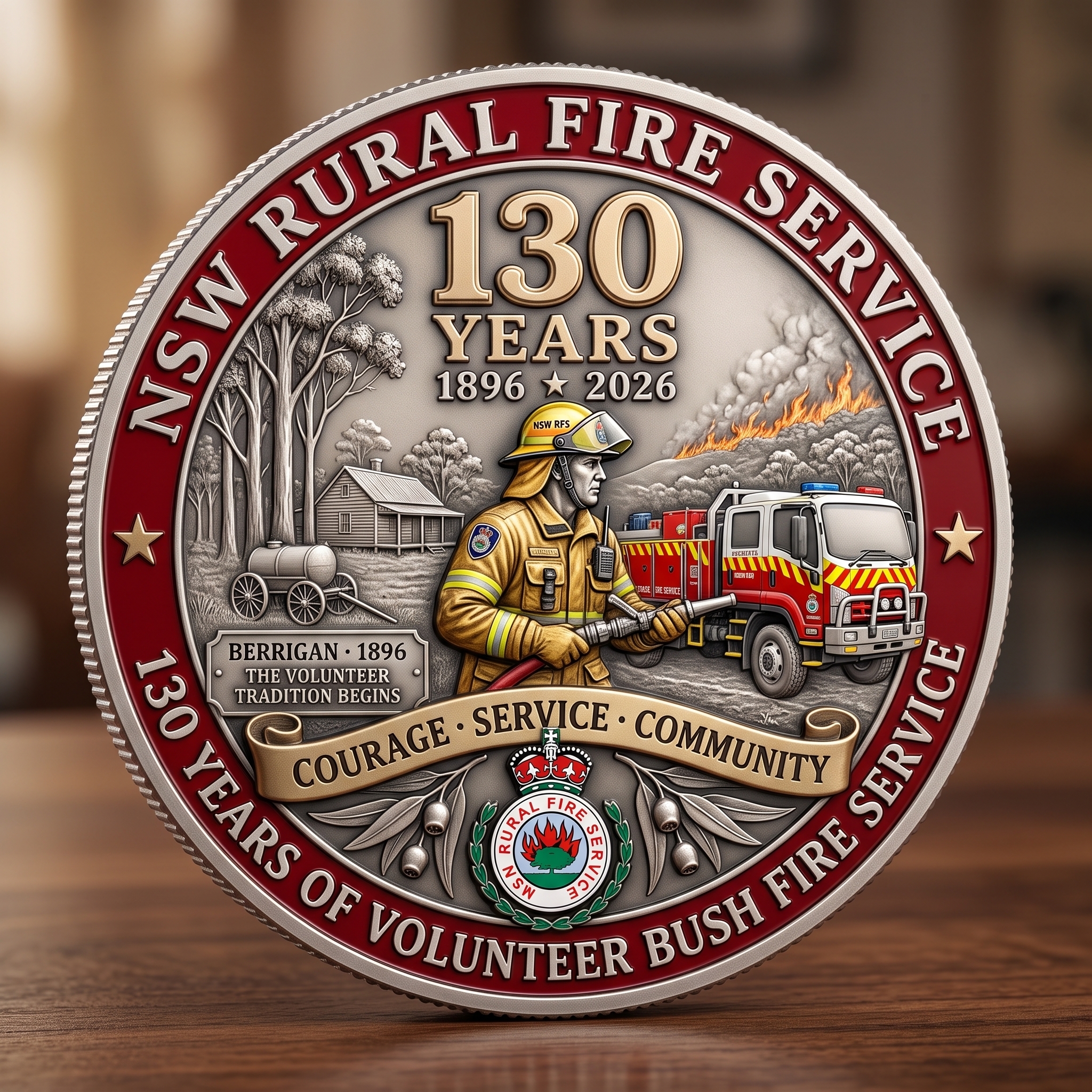 NSW Rural Fire Service 130th Anniversary Commemorative Coin