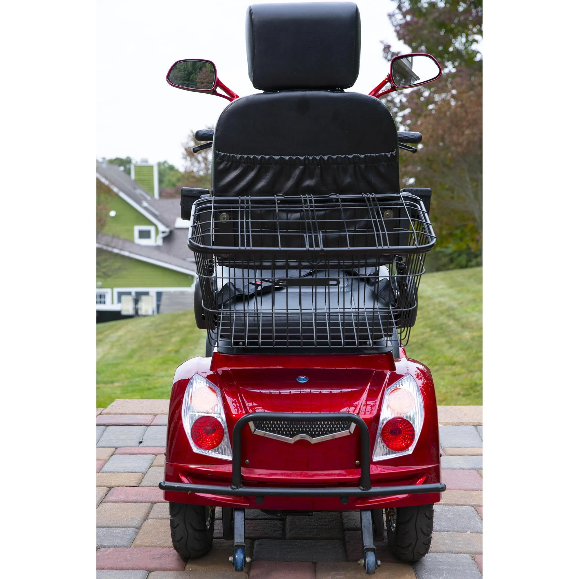 Heavy Duty 4-Wheel Mobility Scooter - 60V/20Ah,35 Miles for Seniors 500lbs with Adjustable Seat and Drum Brake