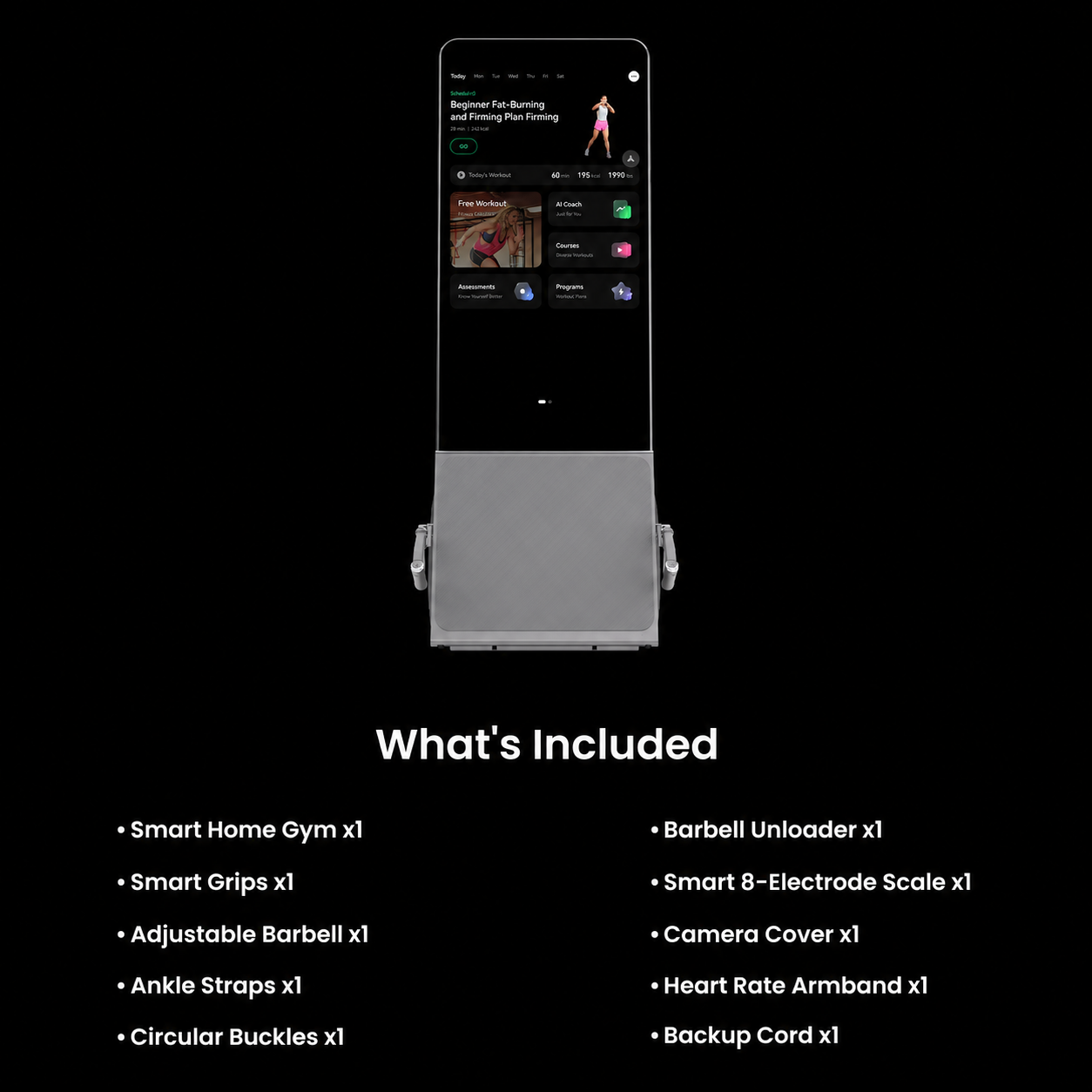 🔥 All-in-One AI Home Gym – 4K Touchscreen, Adaptive Resistance & Full-Body Training