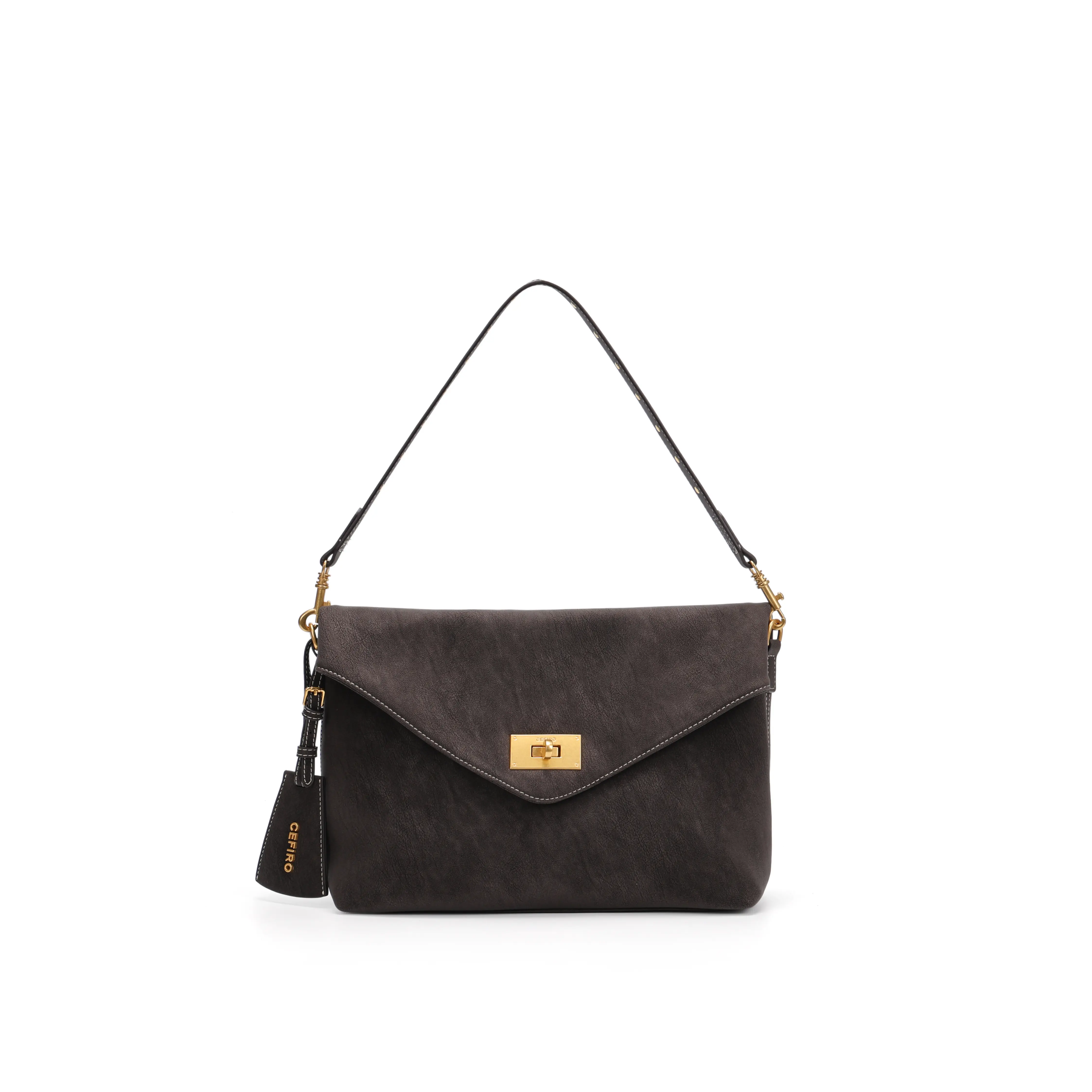 Urban Envelope Bag Large - Stylish Vegan Leather Crossbody Bag