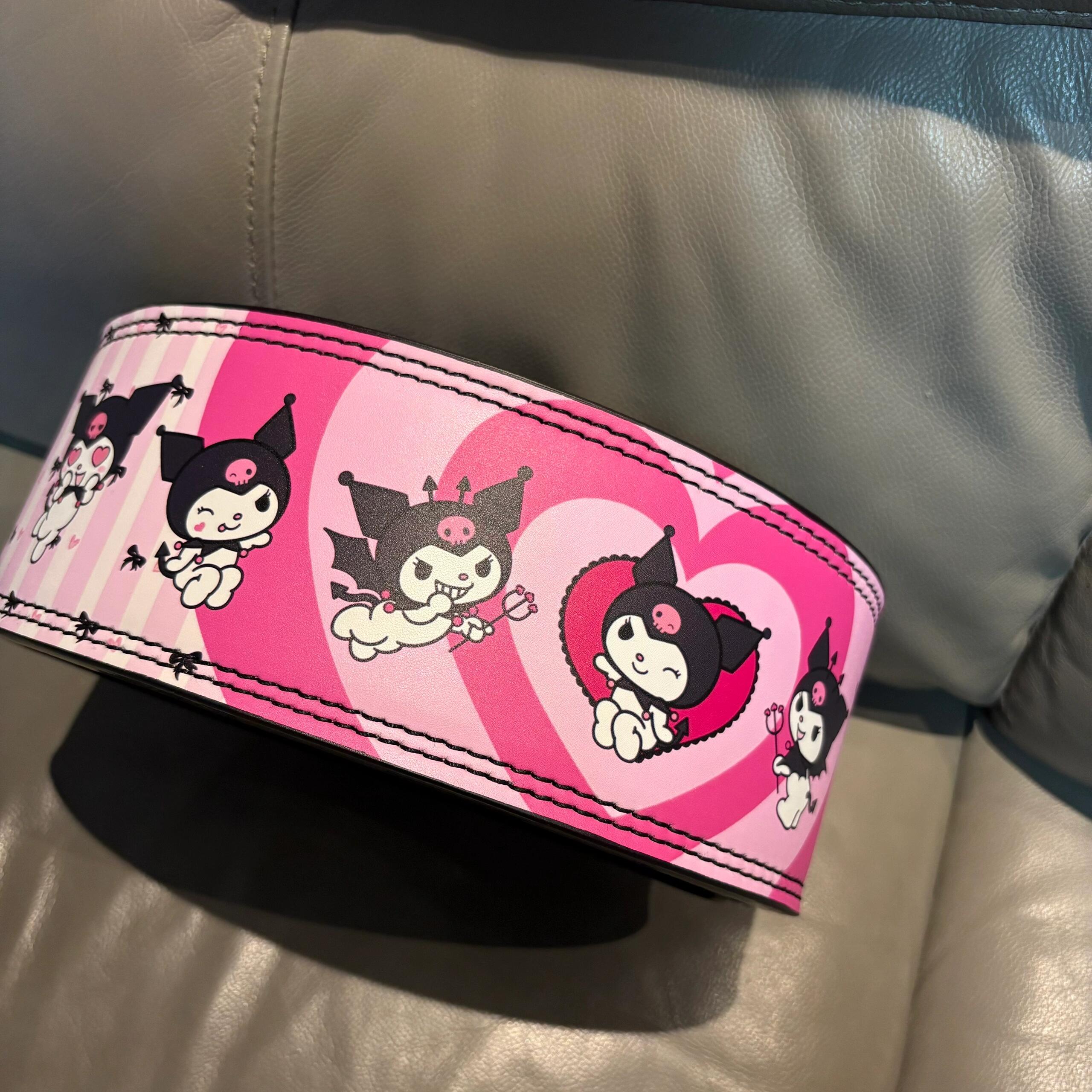 Hello Kitty Weight Lifting Belt Leather Gym Belts Back Support