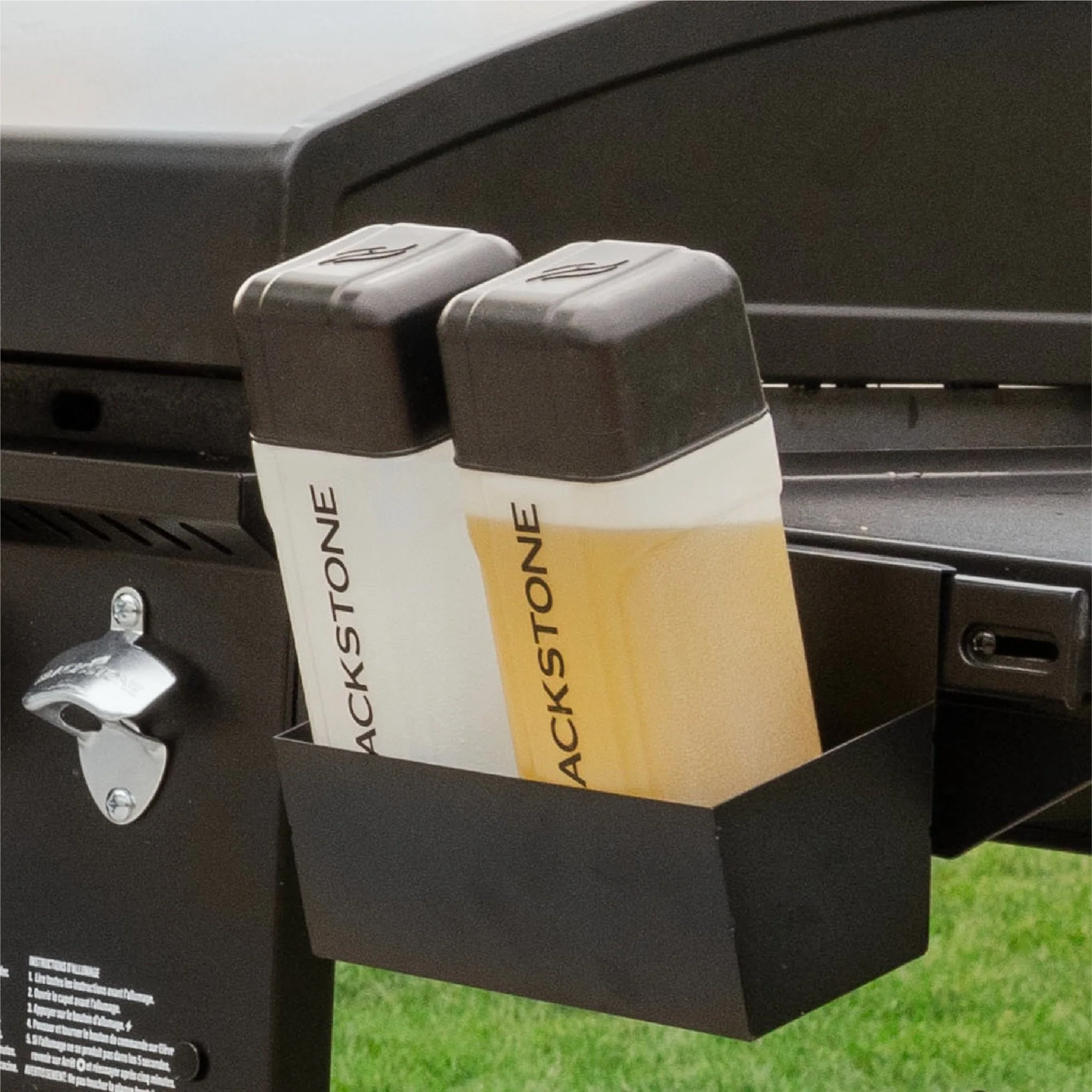 Blackstone Iron Forged 4 Burner Liquid Propane Outdoor Griddle with Hood Black