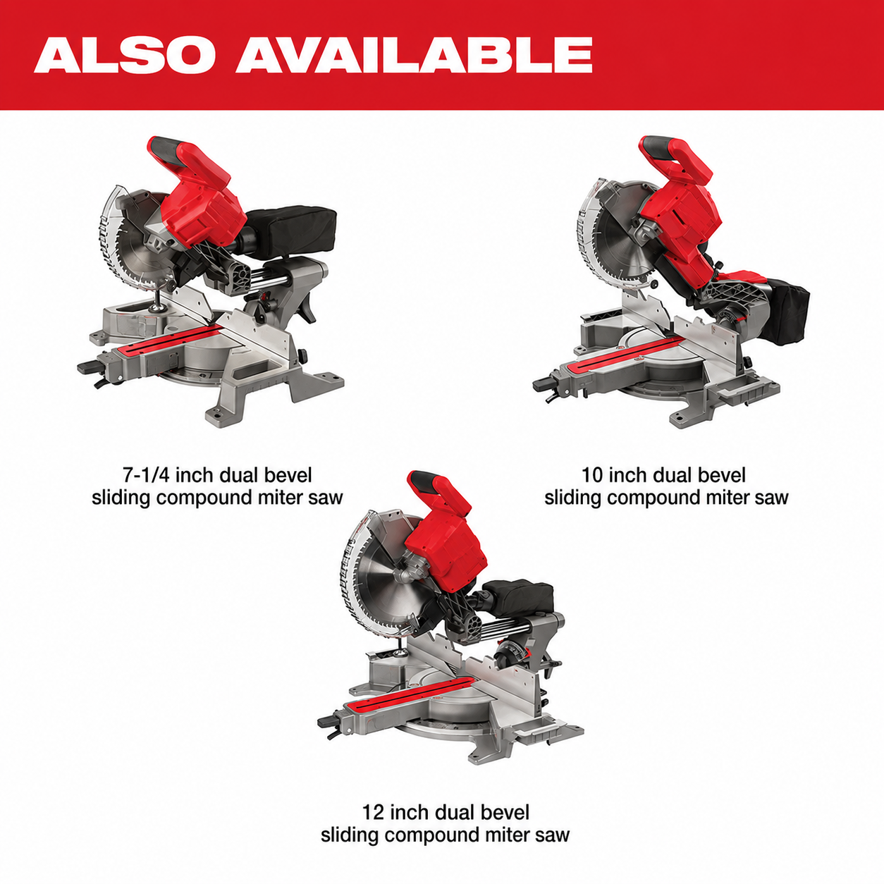 🔥Clearance Sale🔥 18V 12-Inch Cordless Dual Bevel Sliding Compound Miter Saw – Bare Tool