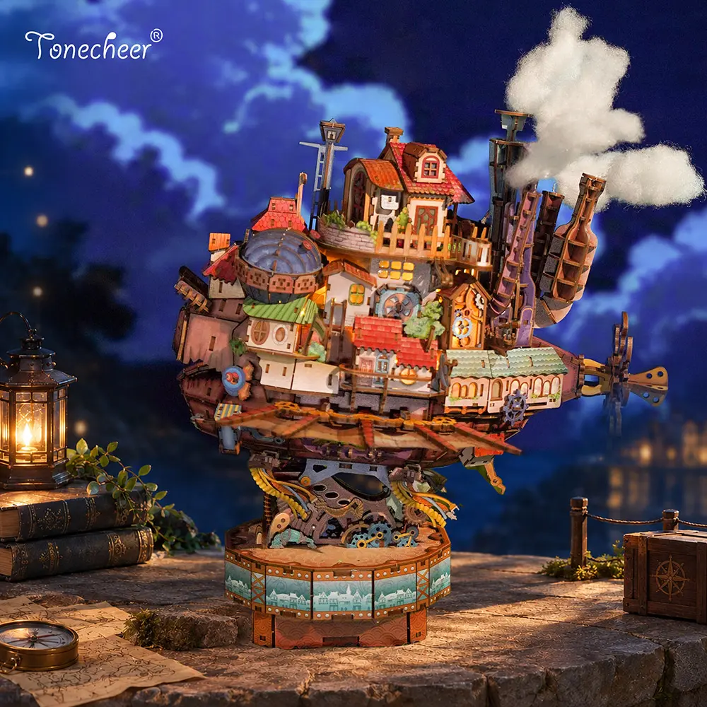 Walking Castle 3D Puzzle Mechanical Kit, Expert 13+