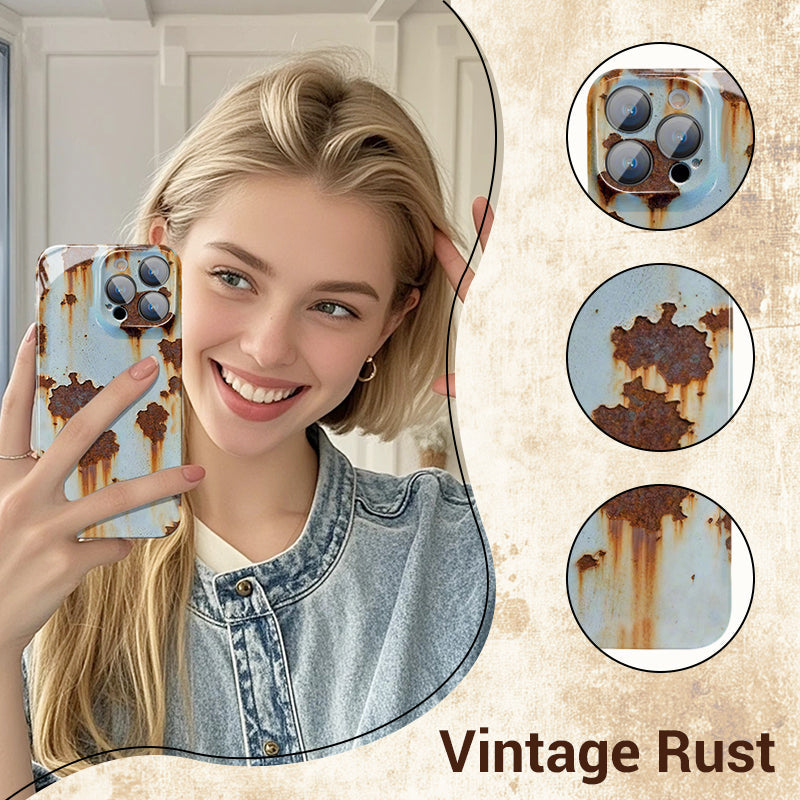 🔥2025 NEW ARRIVAL 🔩Vintage Rust Hard Case For iPhone🔥